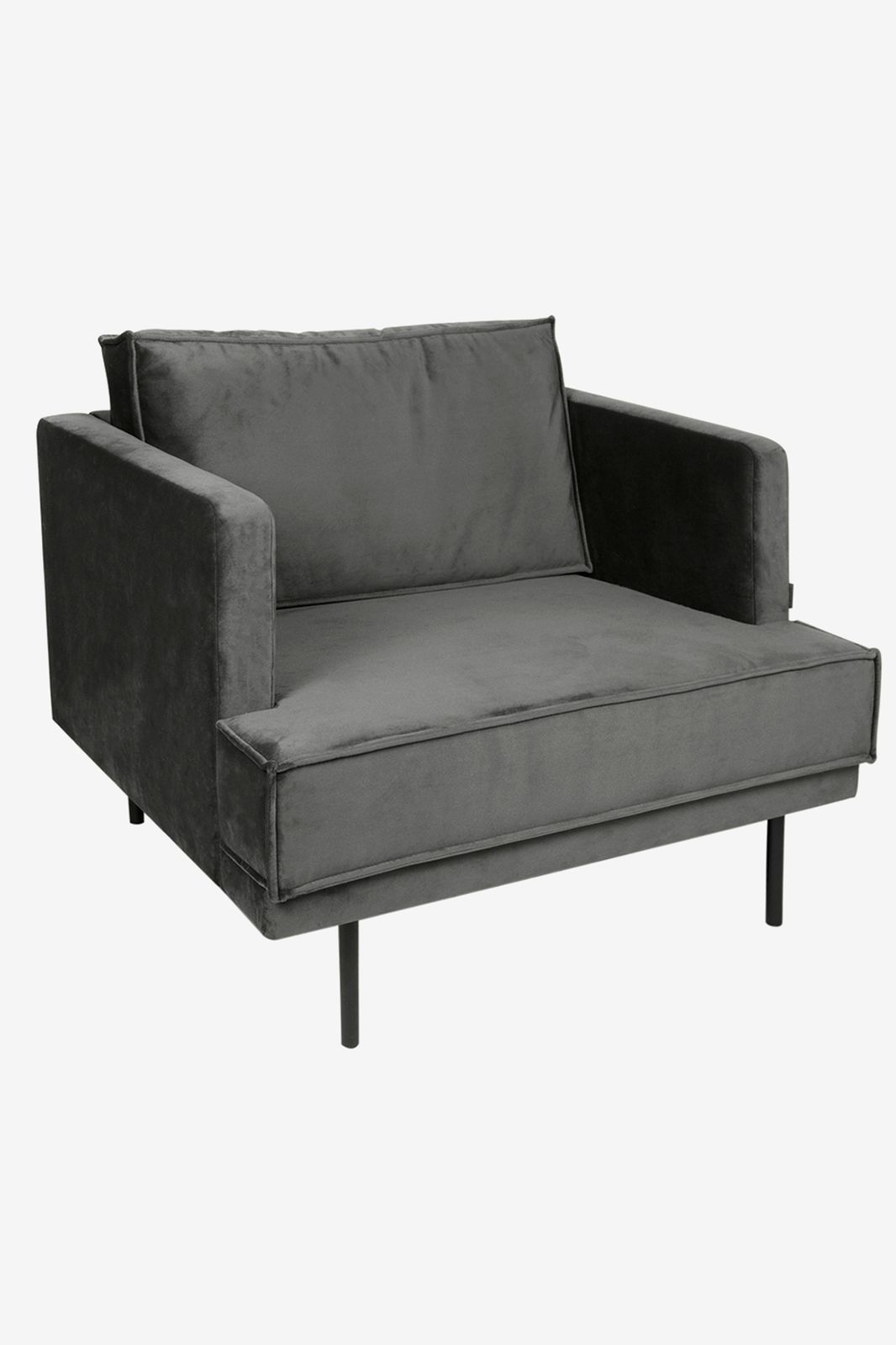 The Duchess velvet loveseat Juke antraciet