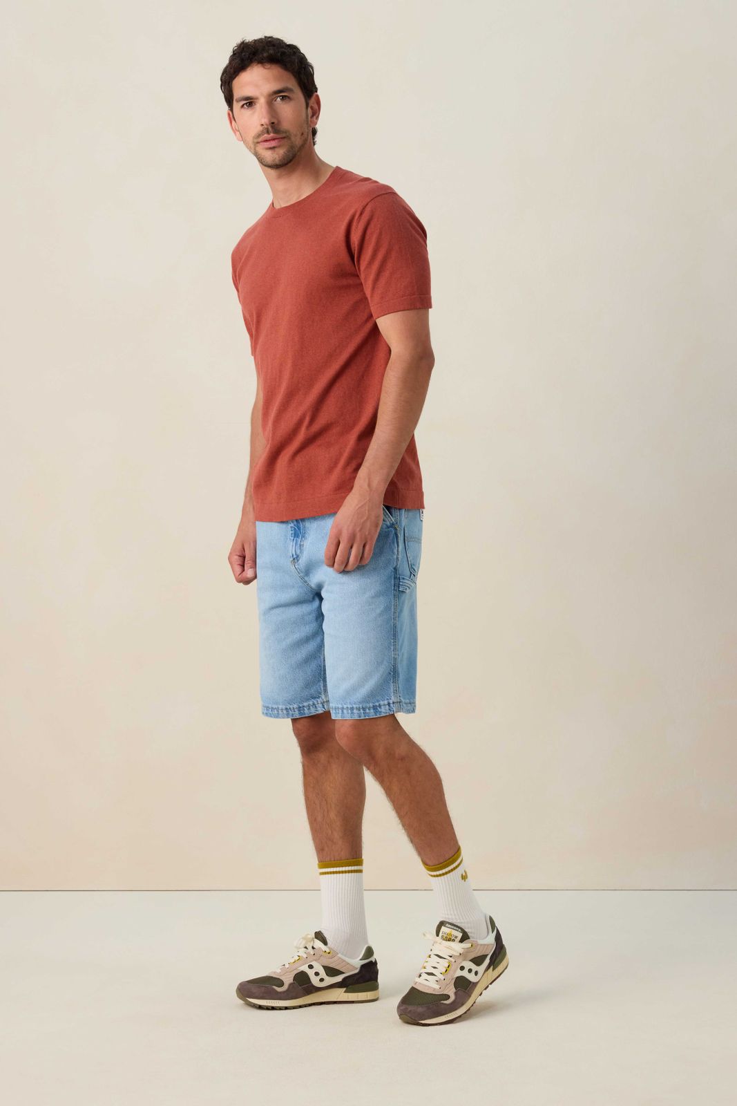 LEE lichtblauwe loose fit denim short