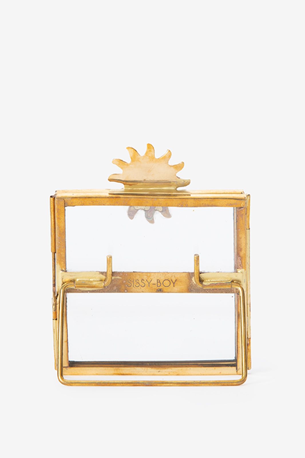 Goudkleurig fotolijstje met zon