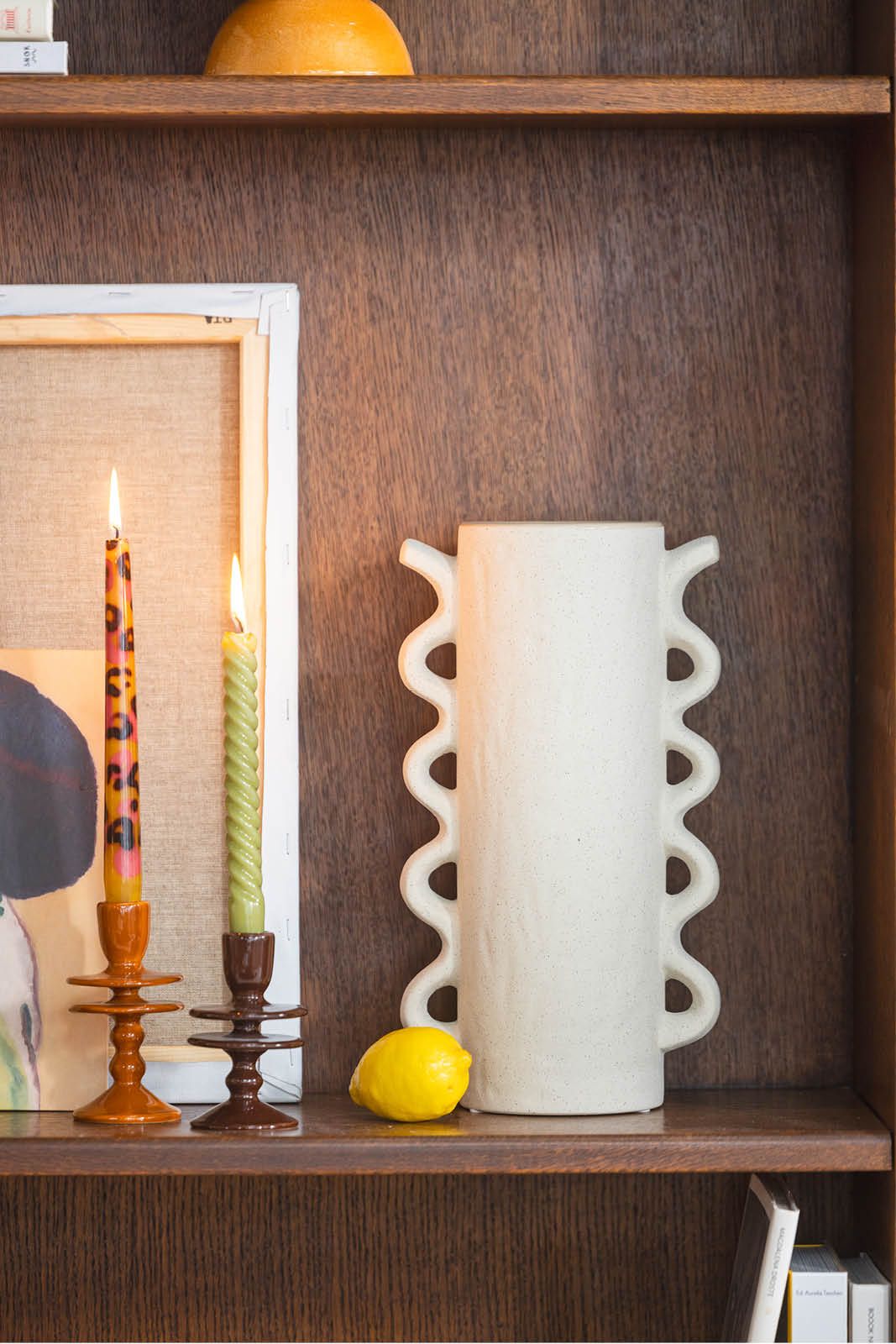 Bruine dinerkaars leopard 25 cm