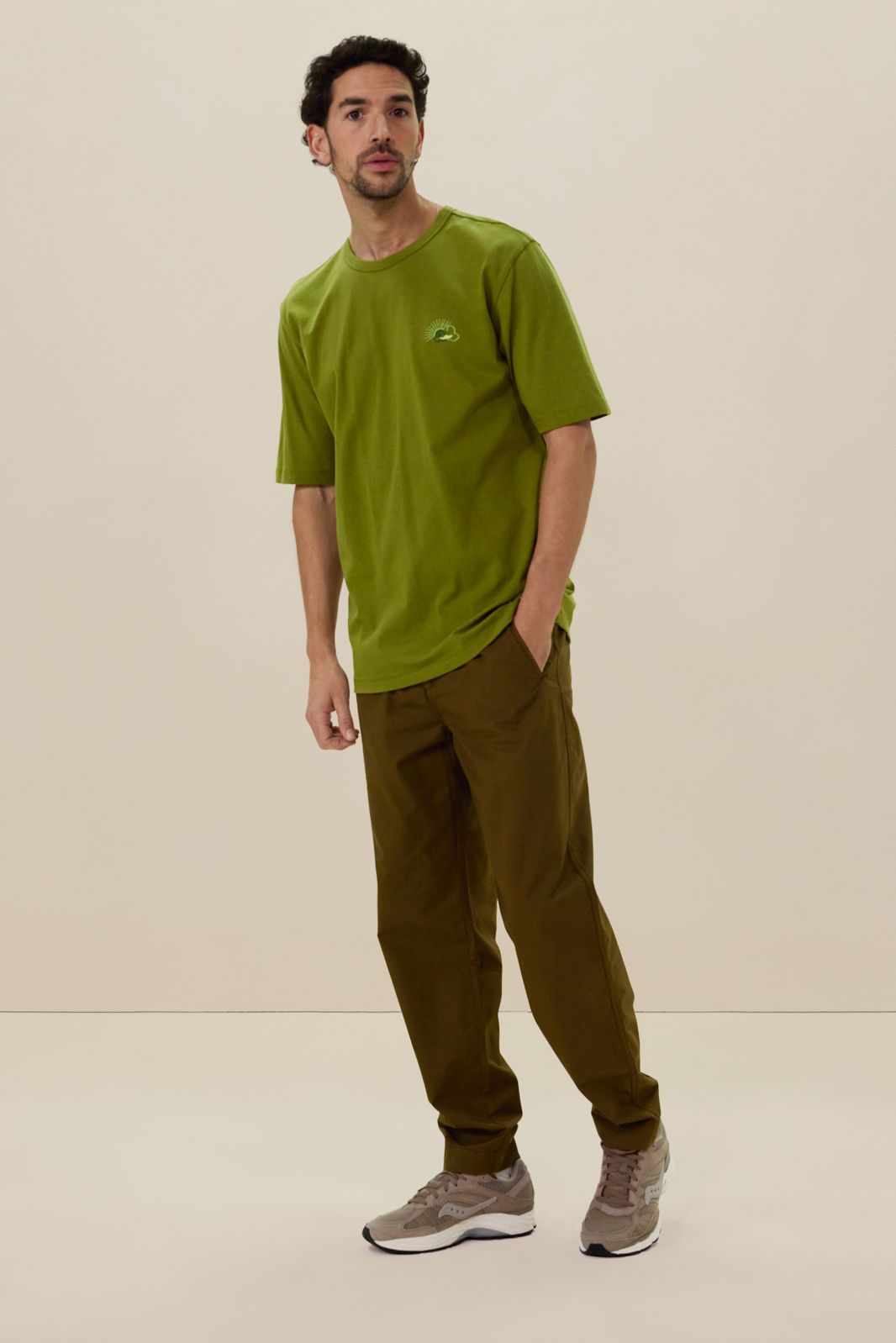 Groen t-shirt met embroidery