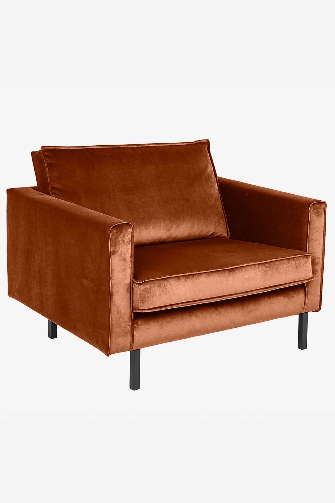 Amsterdam velvet loveseat juke roest