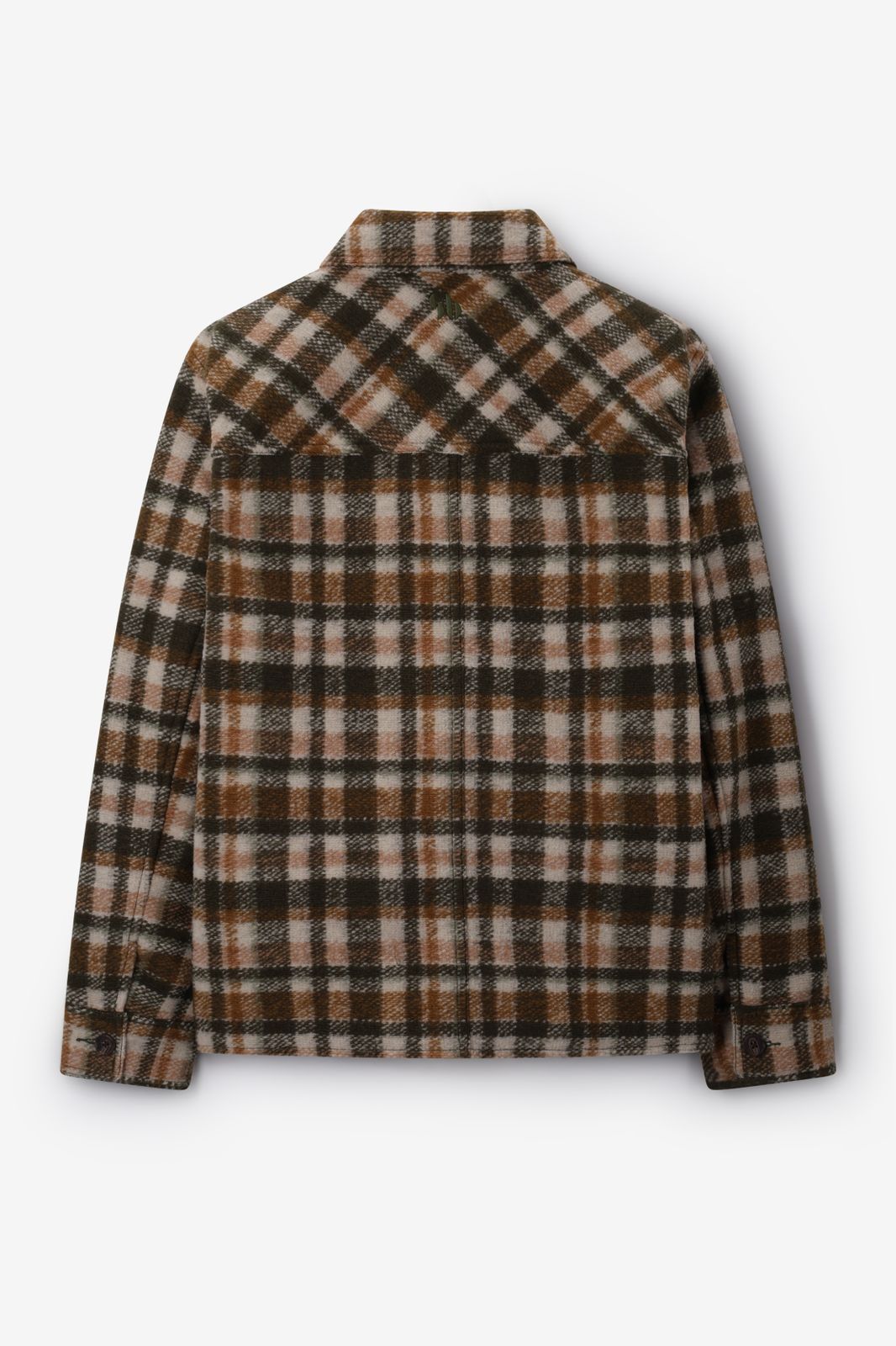 Donkergroen geruit jack