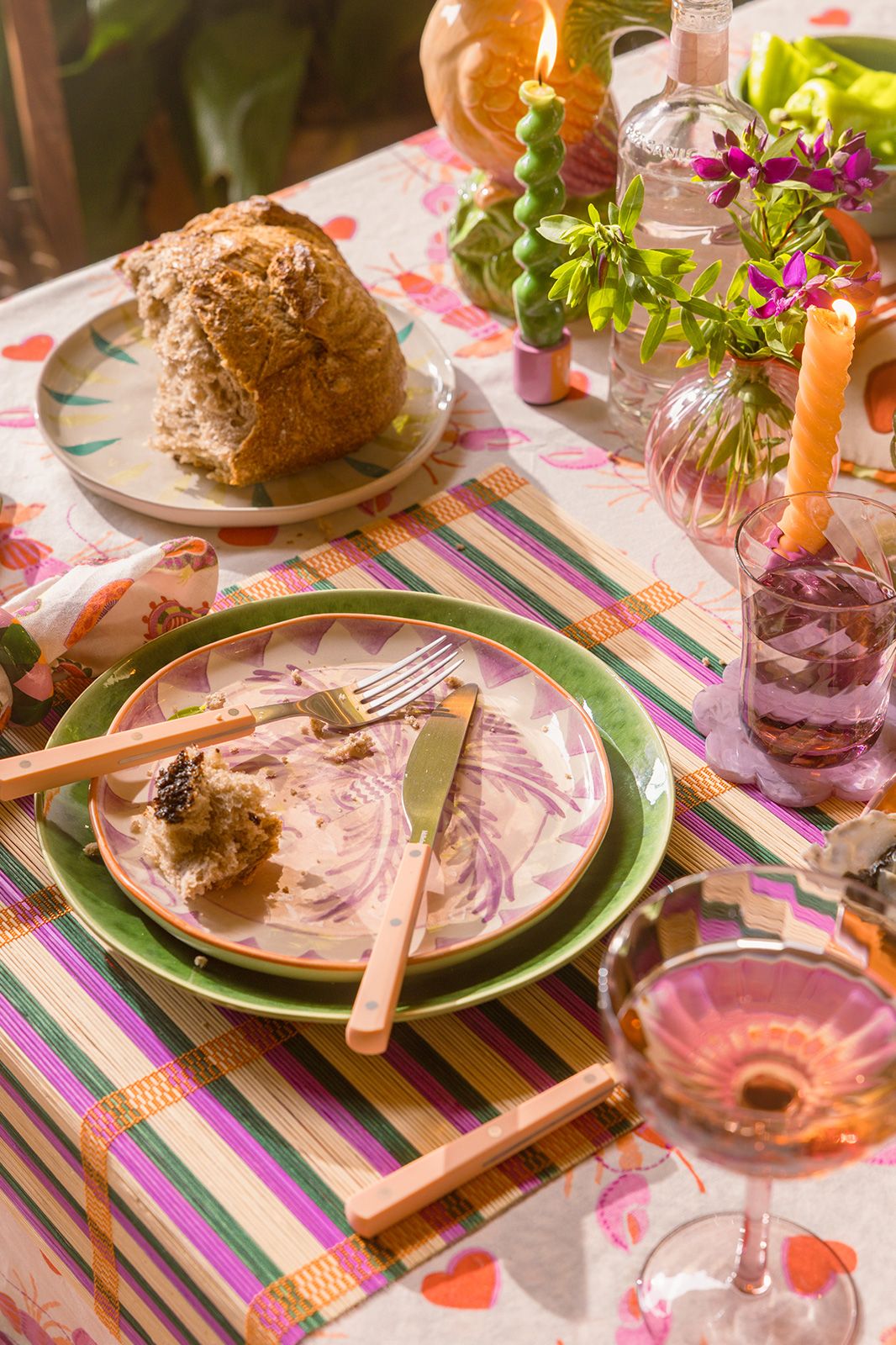 HKliving dessertlepel met lichtoranje handvat