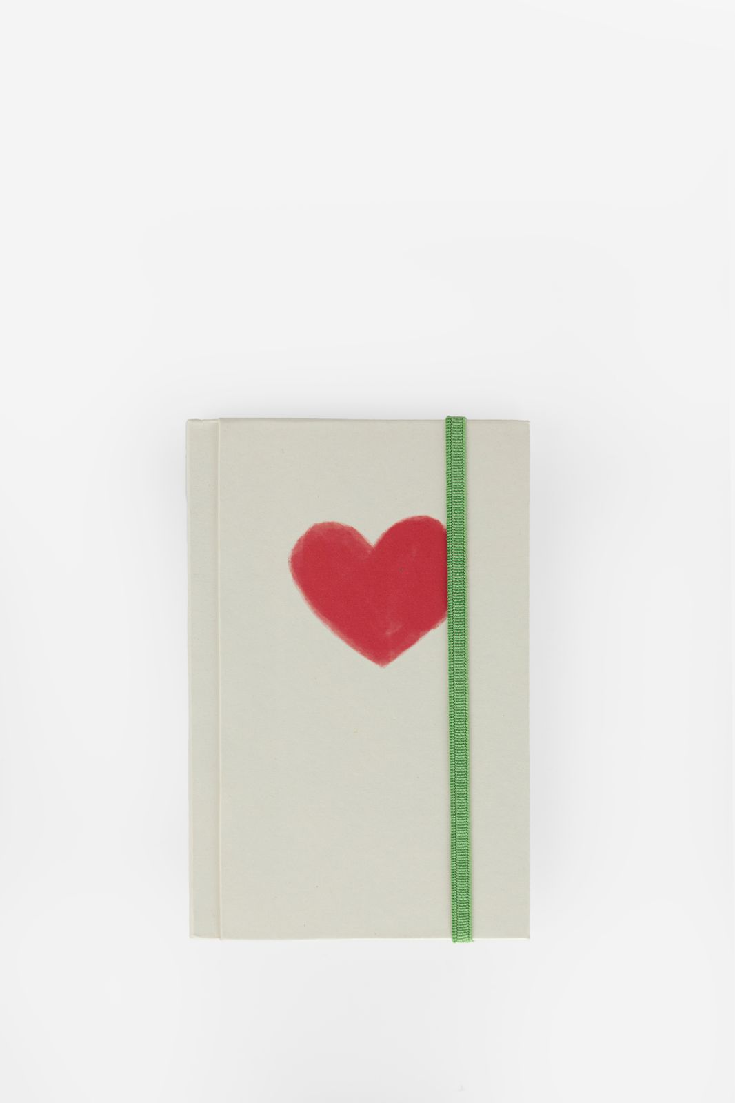 Wit notitieboek met hart