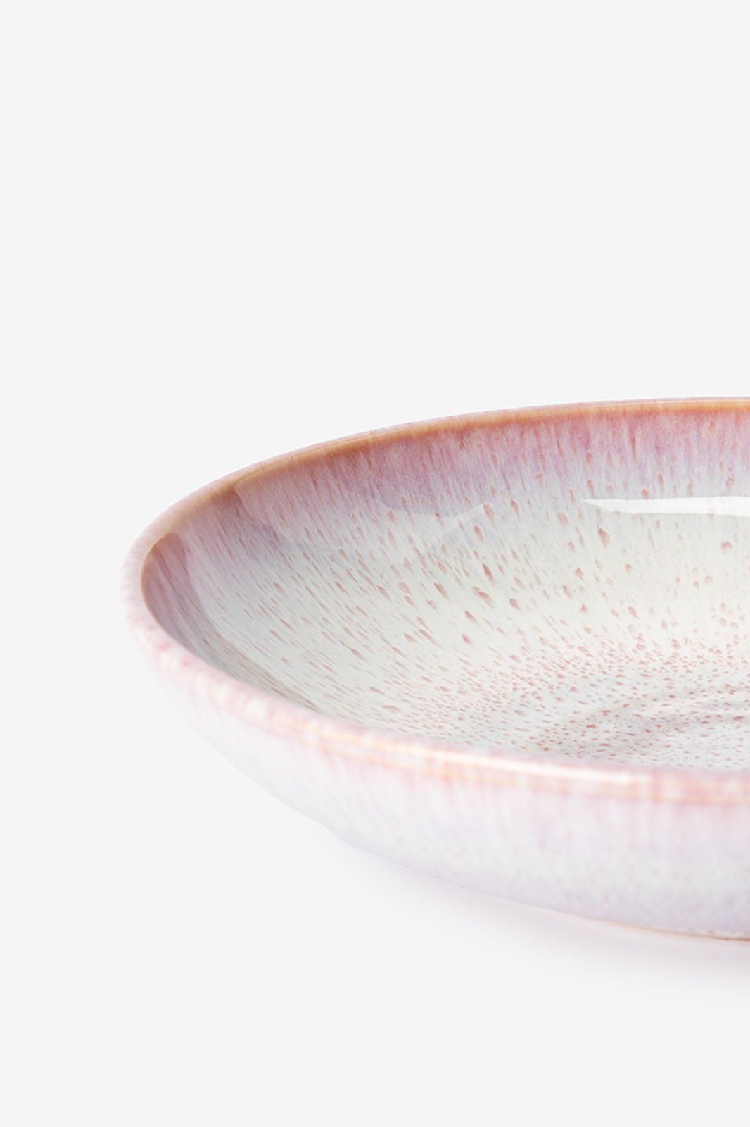 Roze reactive glaze pastabord