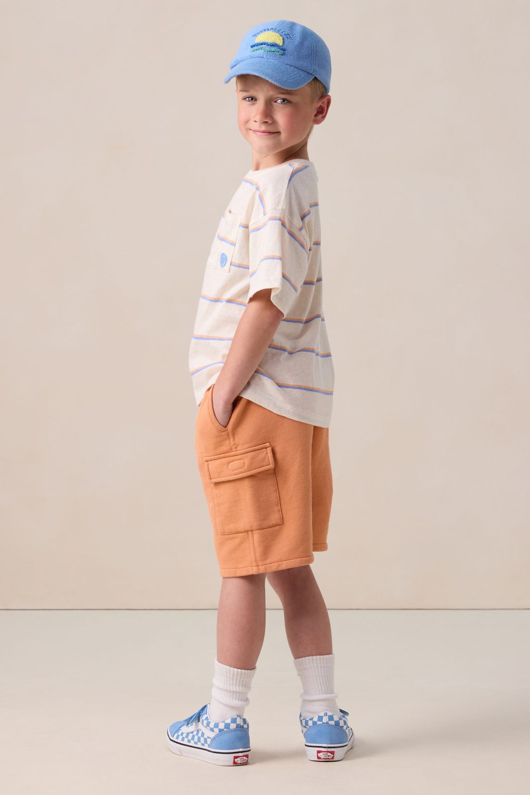 Oranje cargo short
