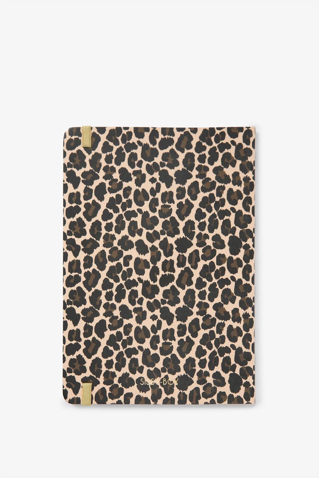 Bruin notitieboek met leopard print