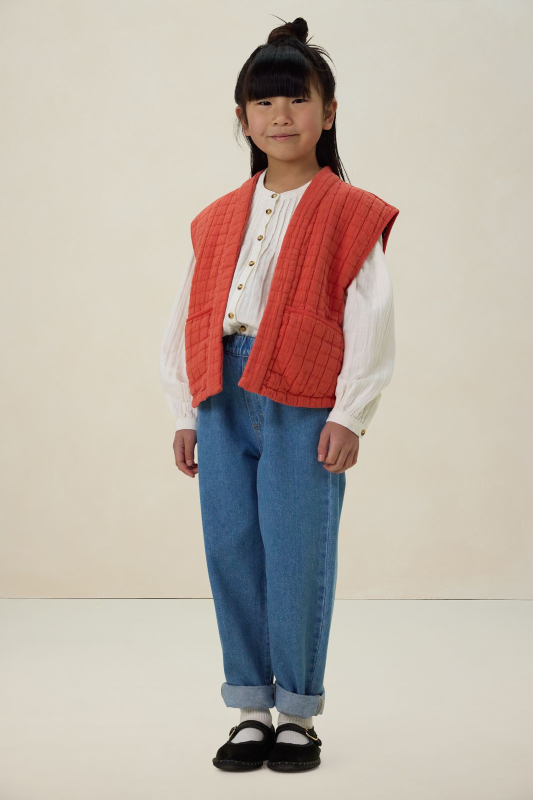 Lichtrood reversible gilet