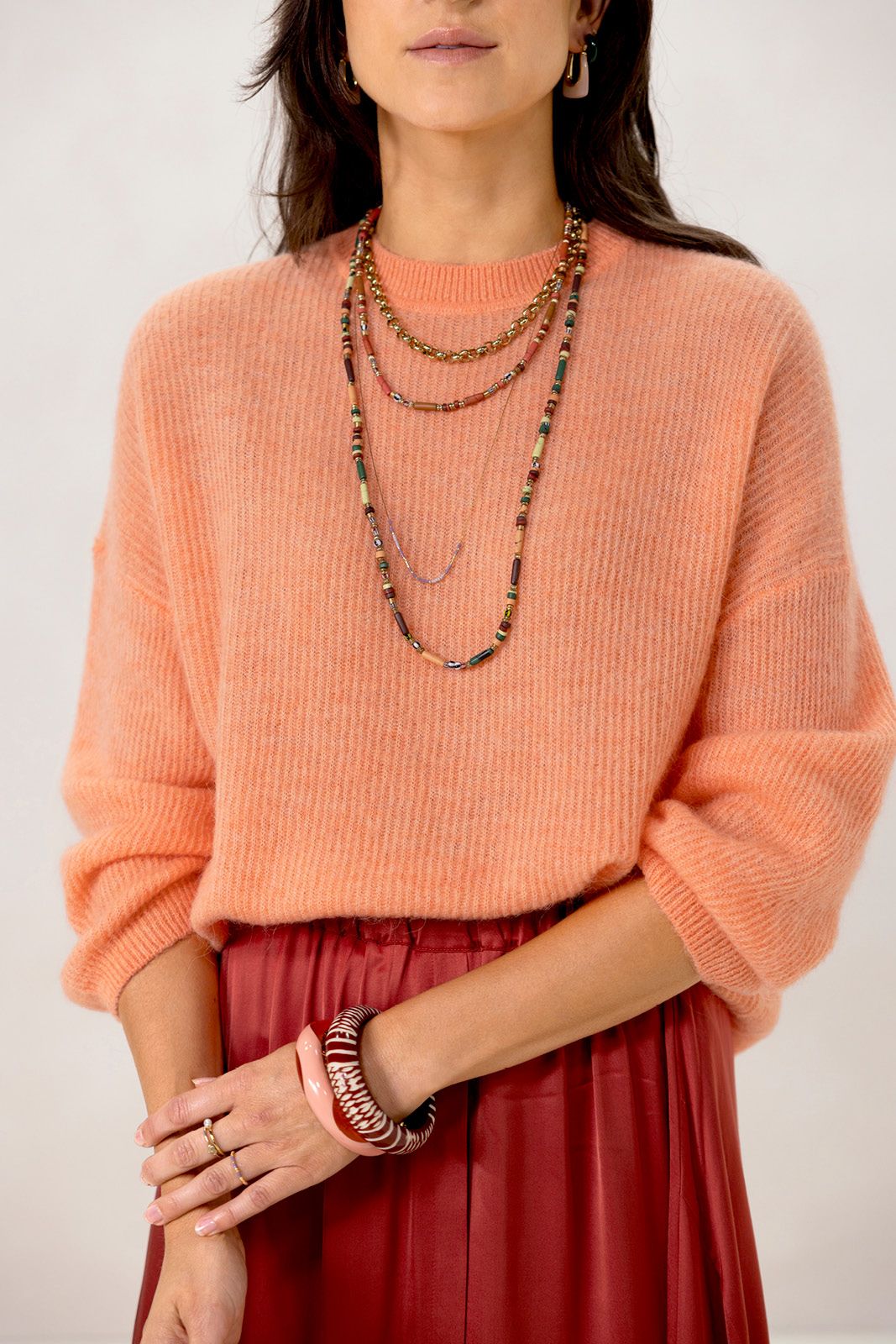 Goudkleurige ketting met grote schakels