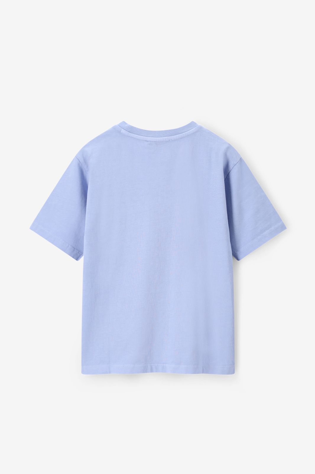 Lichtblauw T-shirt met patch