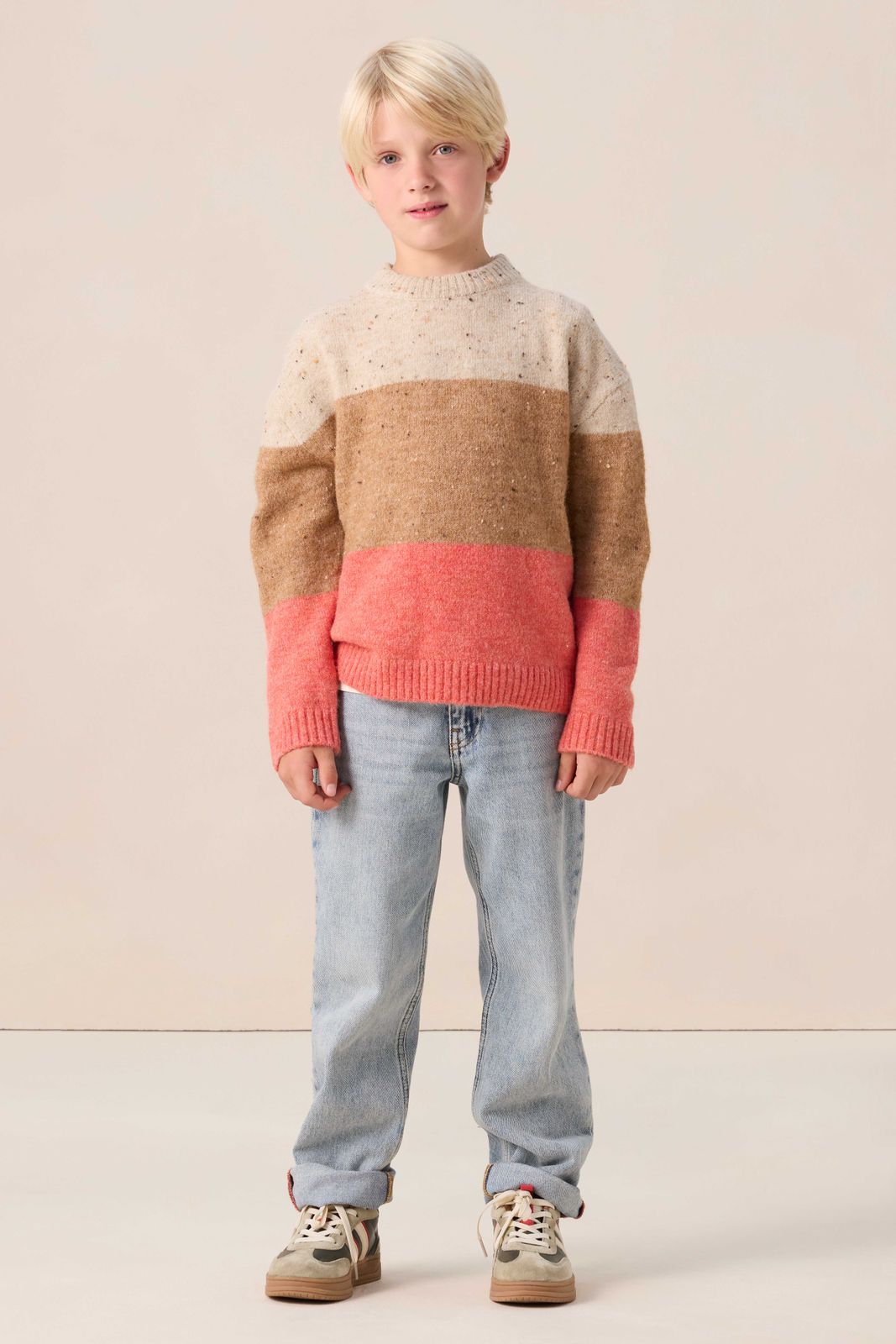 Multicolour gebreide sweater