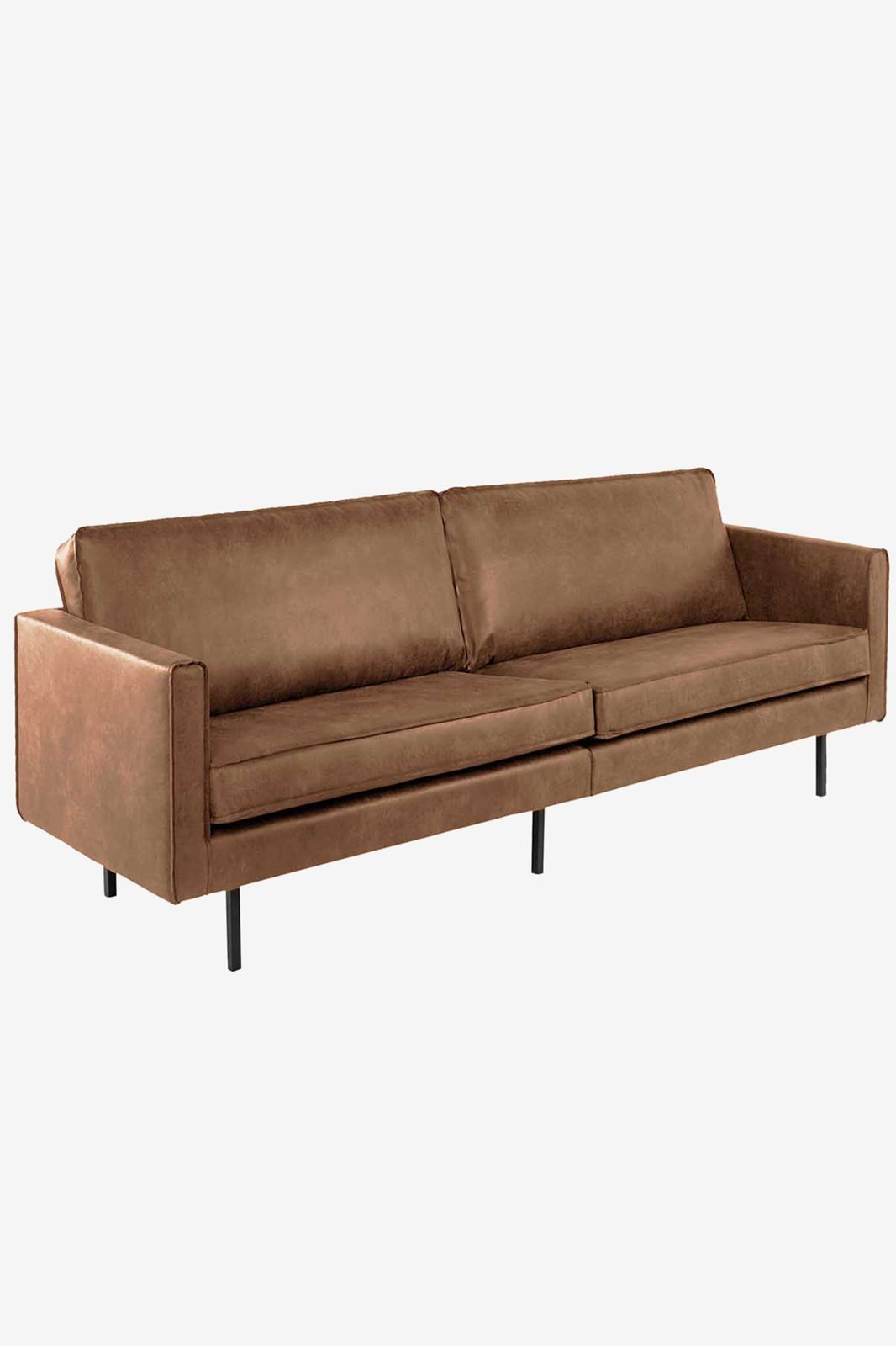 Amsterdam leer outside bank 3-zits bruin