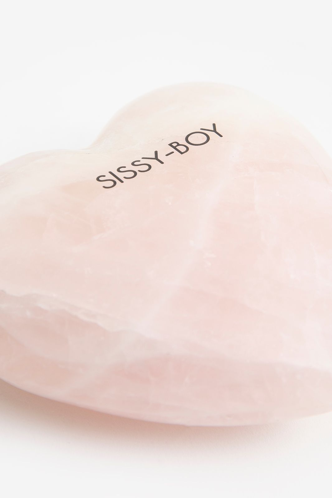 Roze marmeren presse-papier hart small