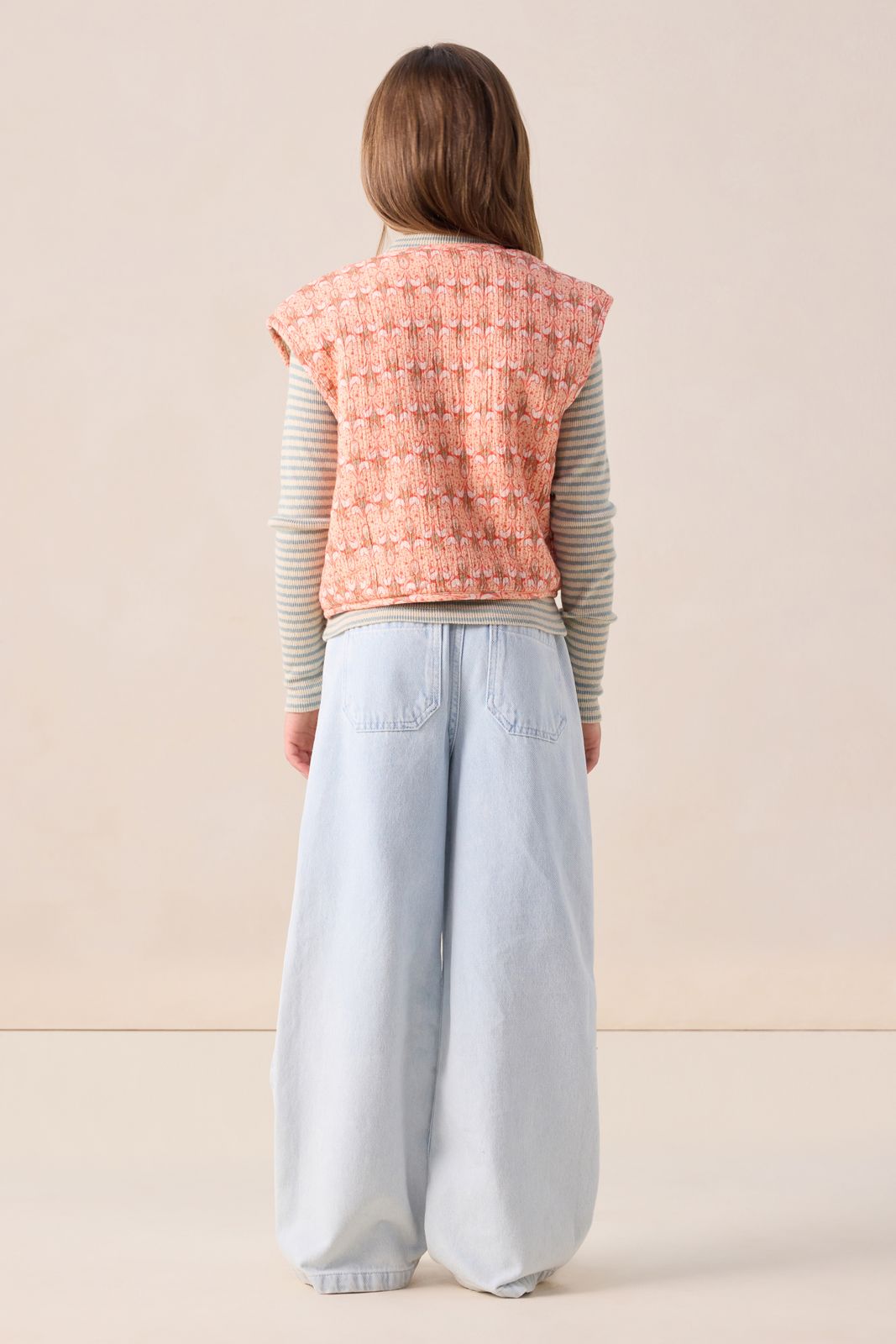 Lichtblauwe wide leg jeans