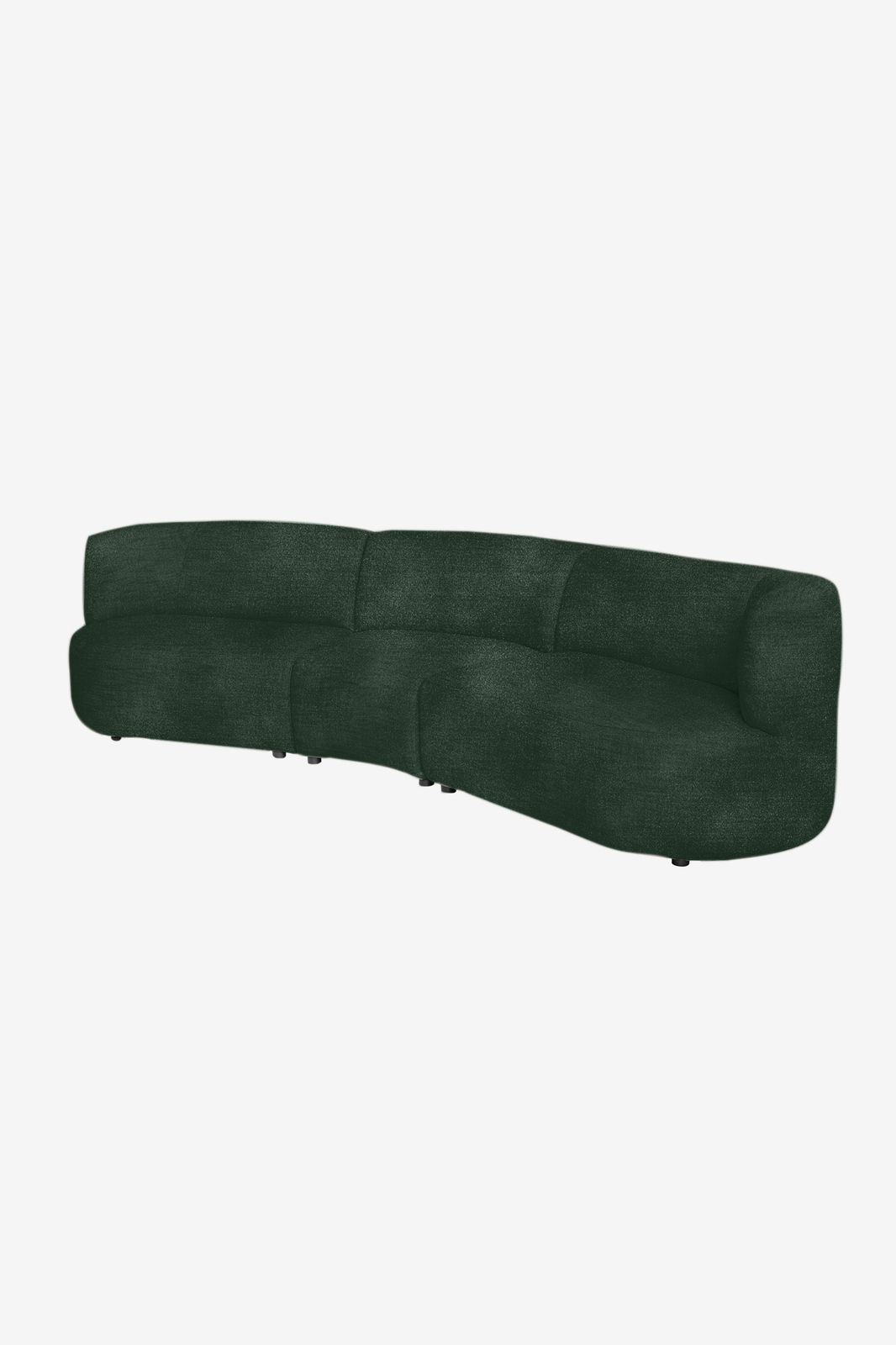 Empress velvet 3.5-zits bank Juke green forest