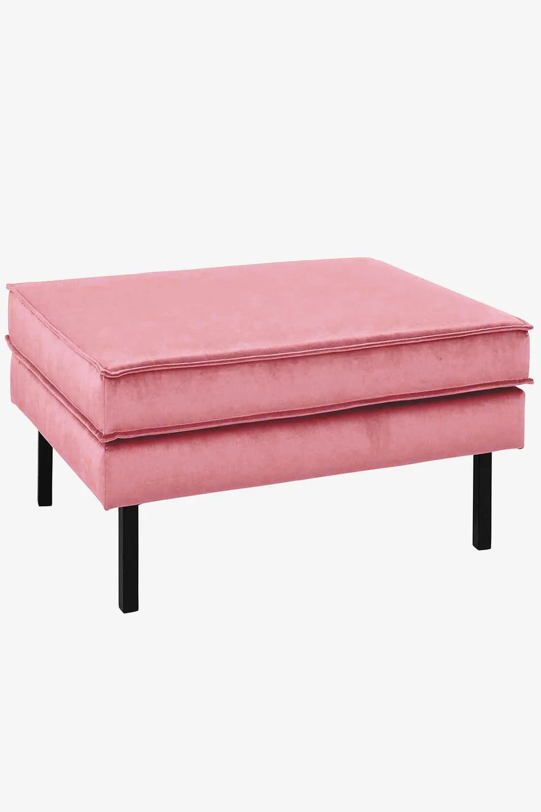 Amsterdam velvet hocker juke pink