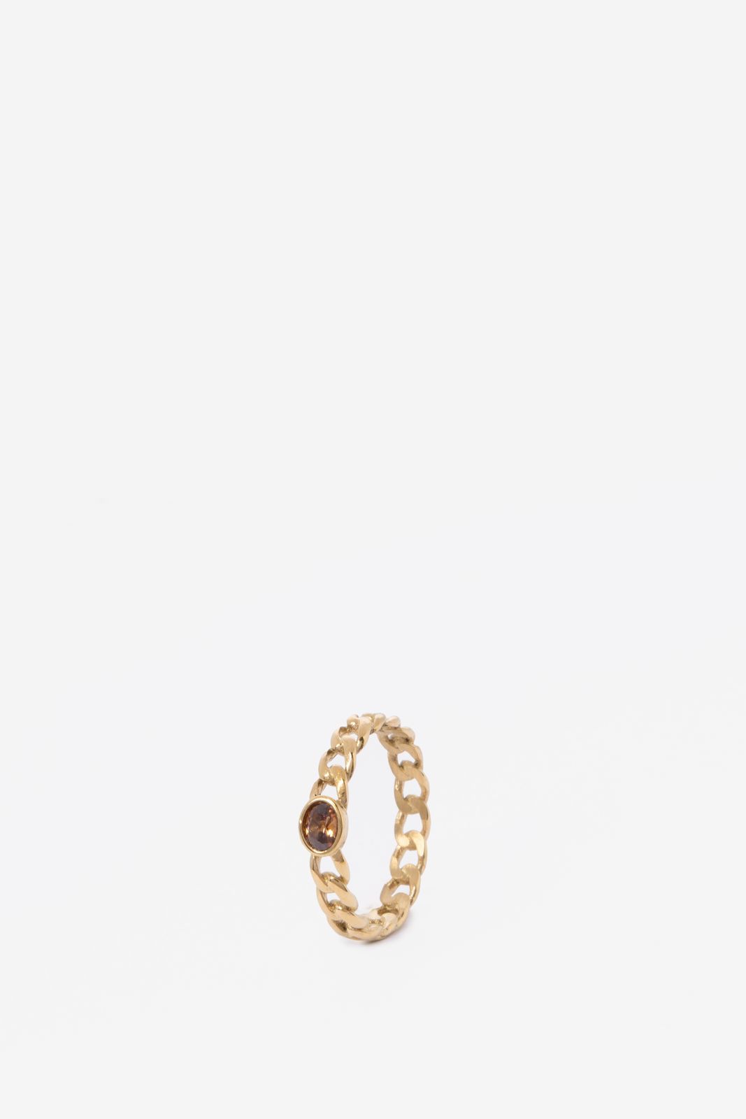 Gold plated chain ring