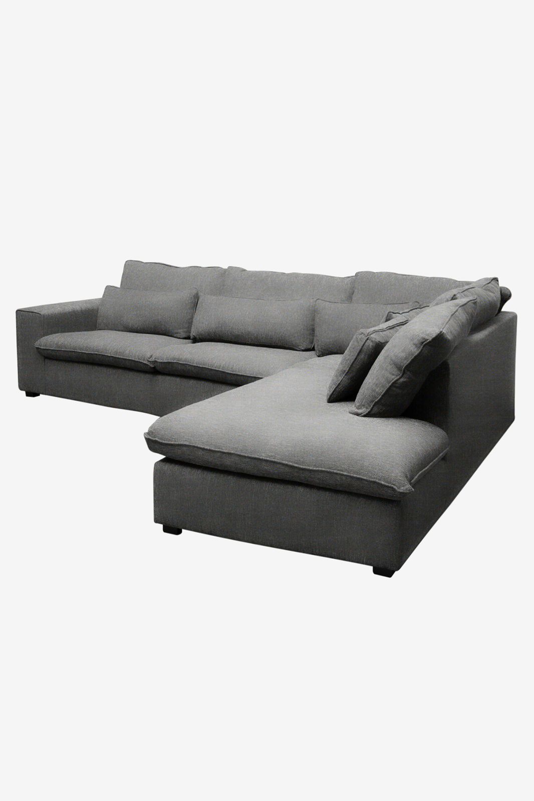 Baron bank 3.5-zits lounge rechts ranch donkergrijs