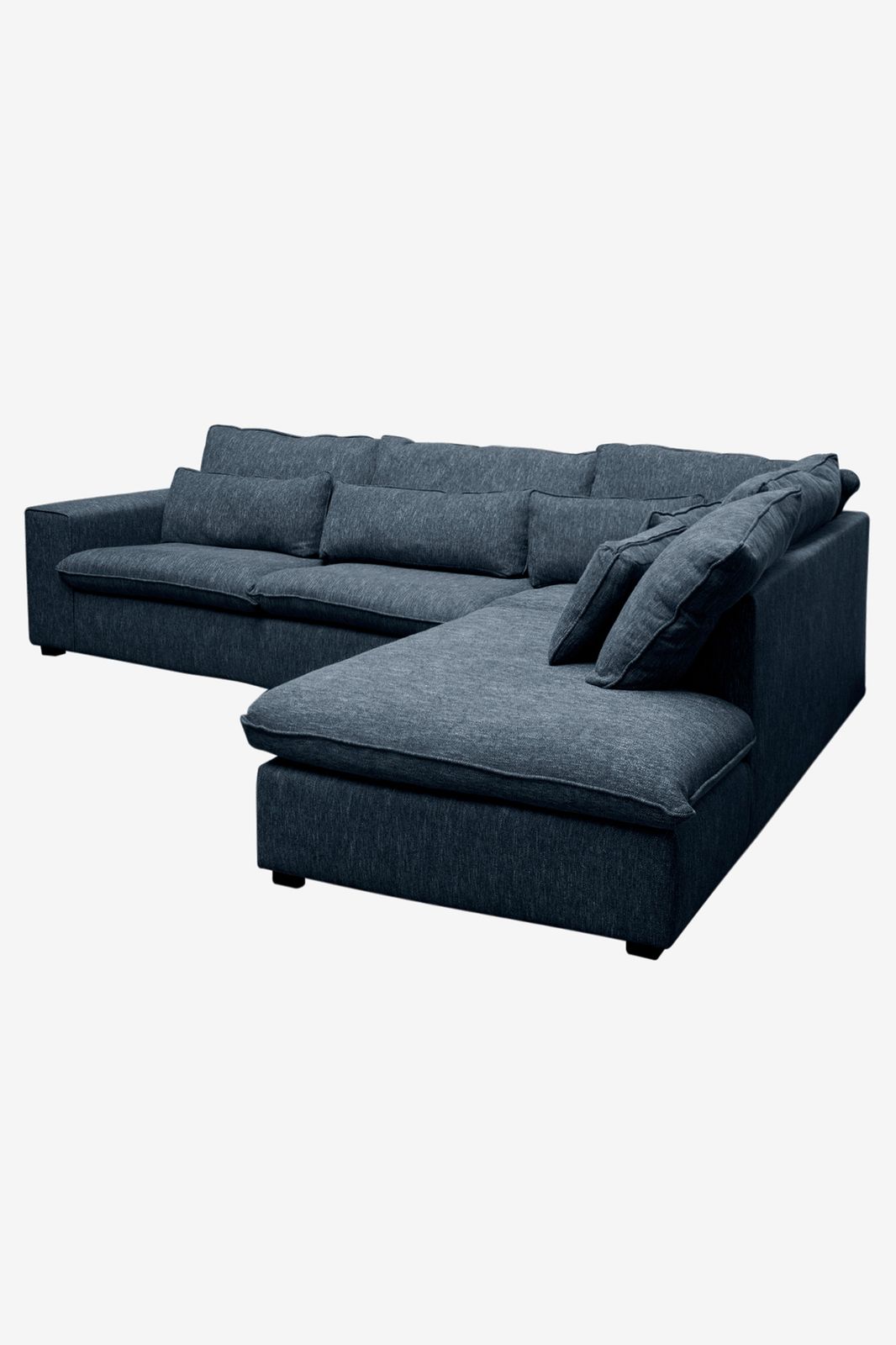 Baron bank 3.5-zits lounge rechts Unit donkerblauw melee