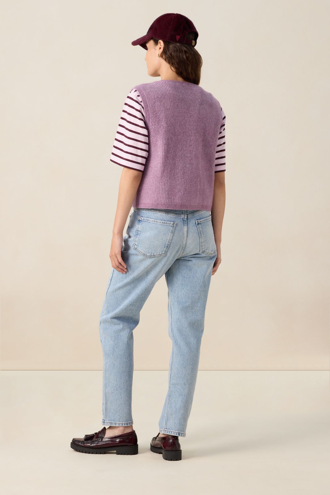 Blauwe high waist slim fit jeans