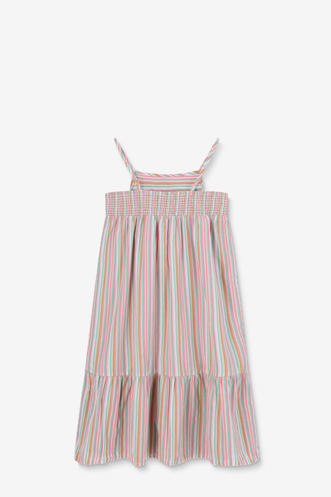 Multicolour maxi-jurk met strepen