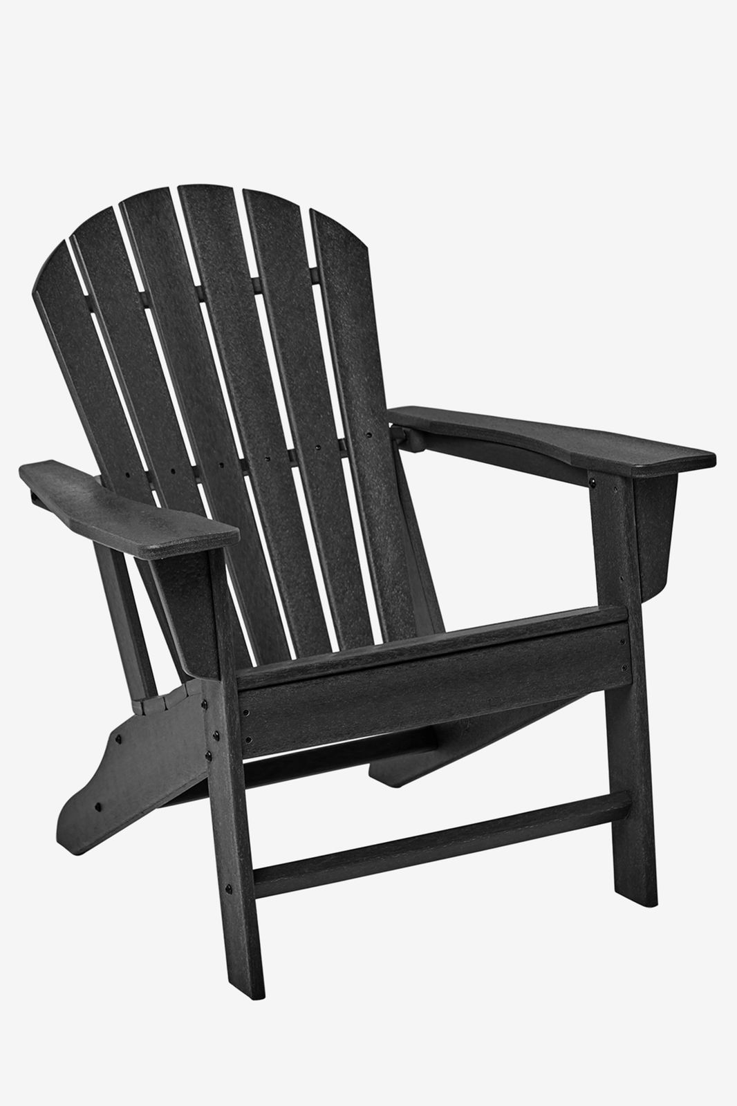 Zwarte fanback chair