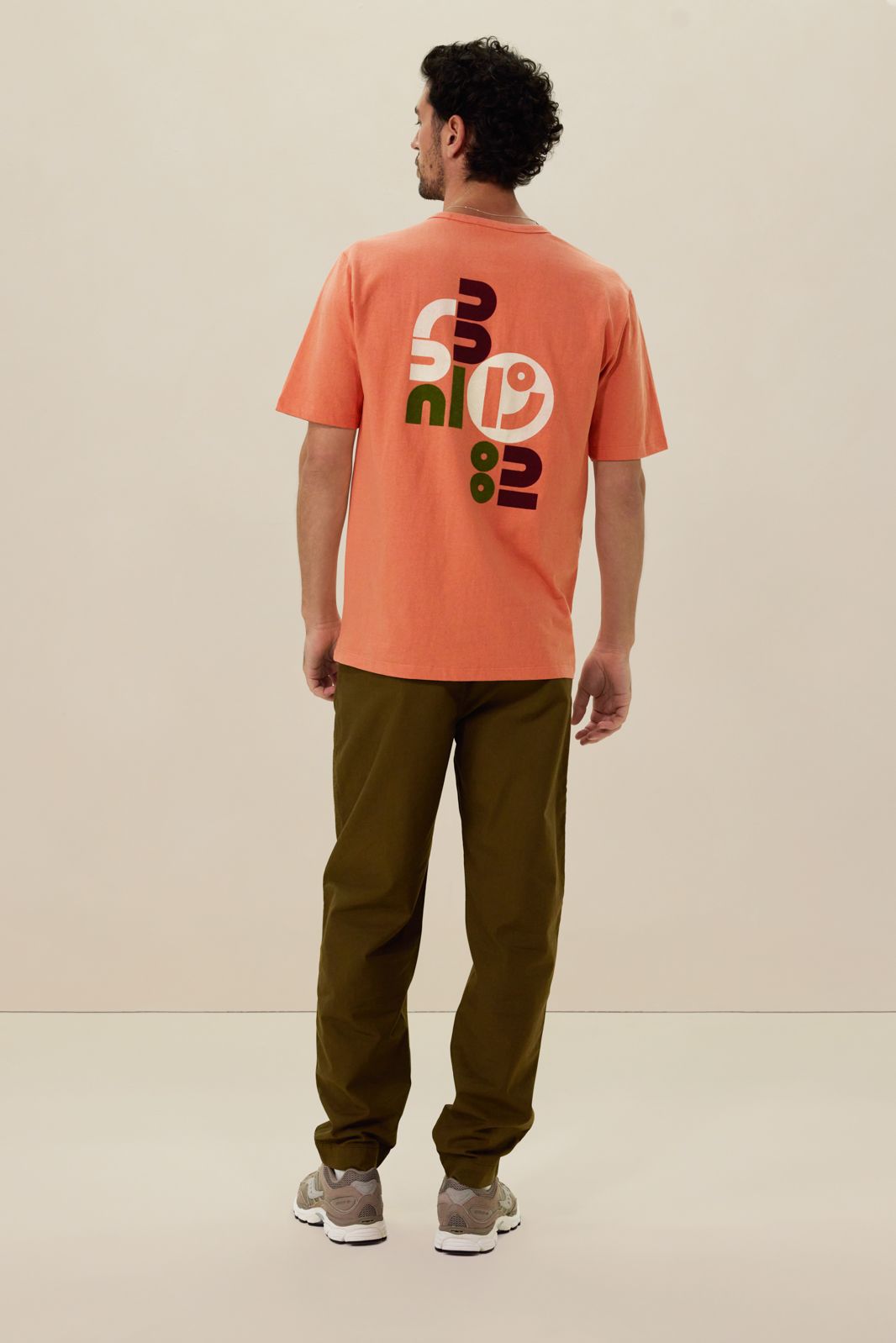 Oranje T-shirt met artwork