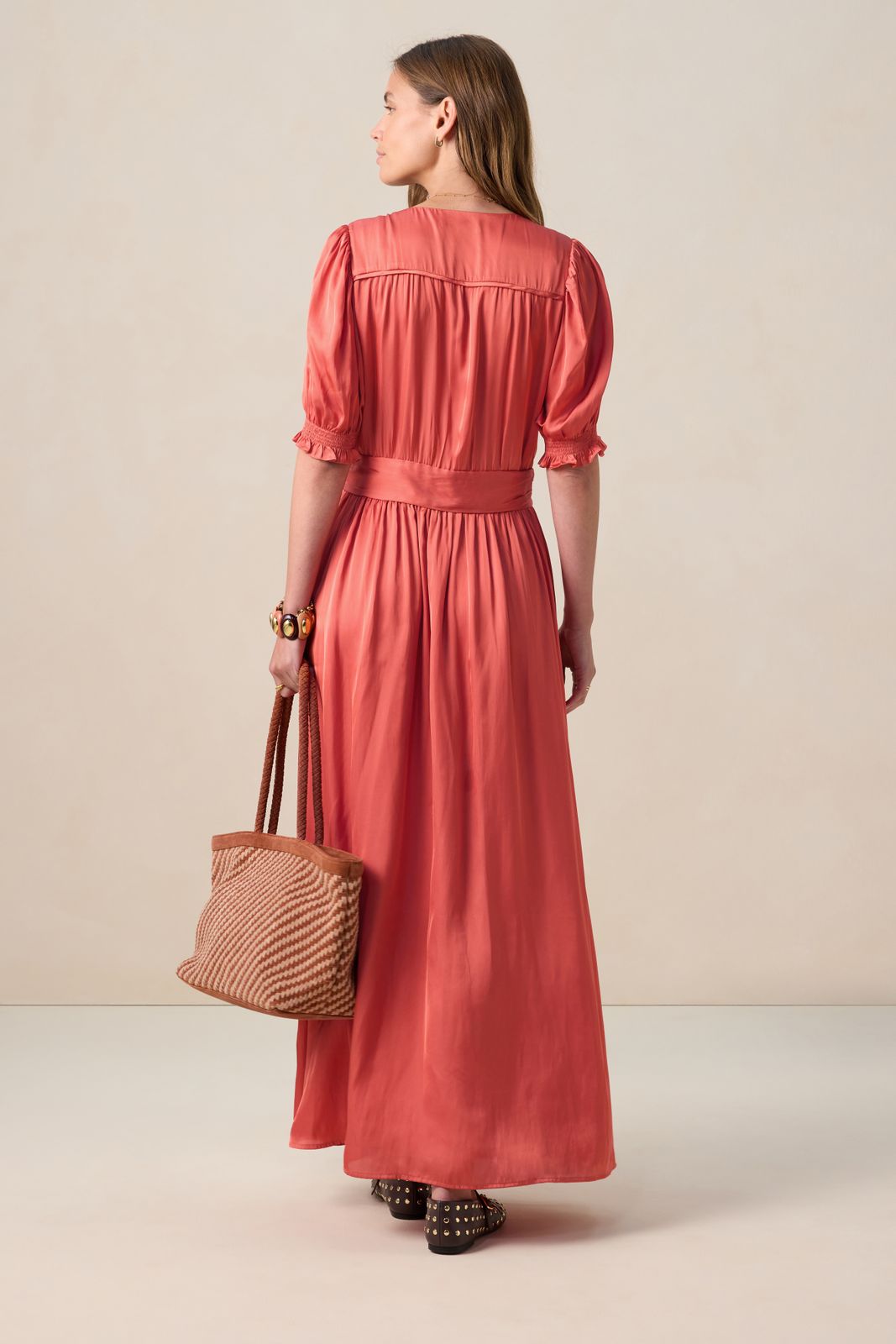 Rode maxi wikkeljurk