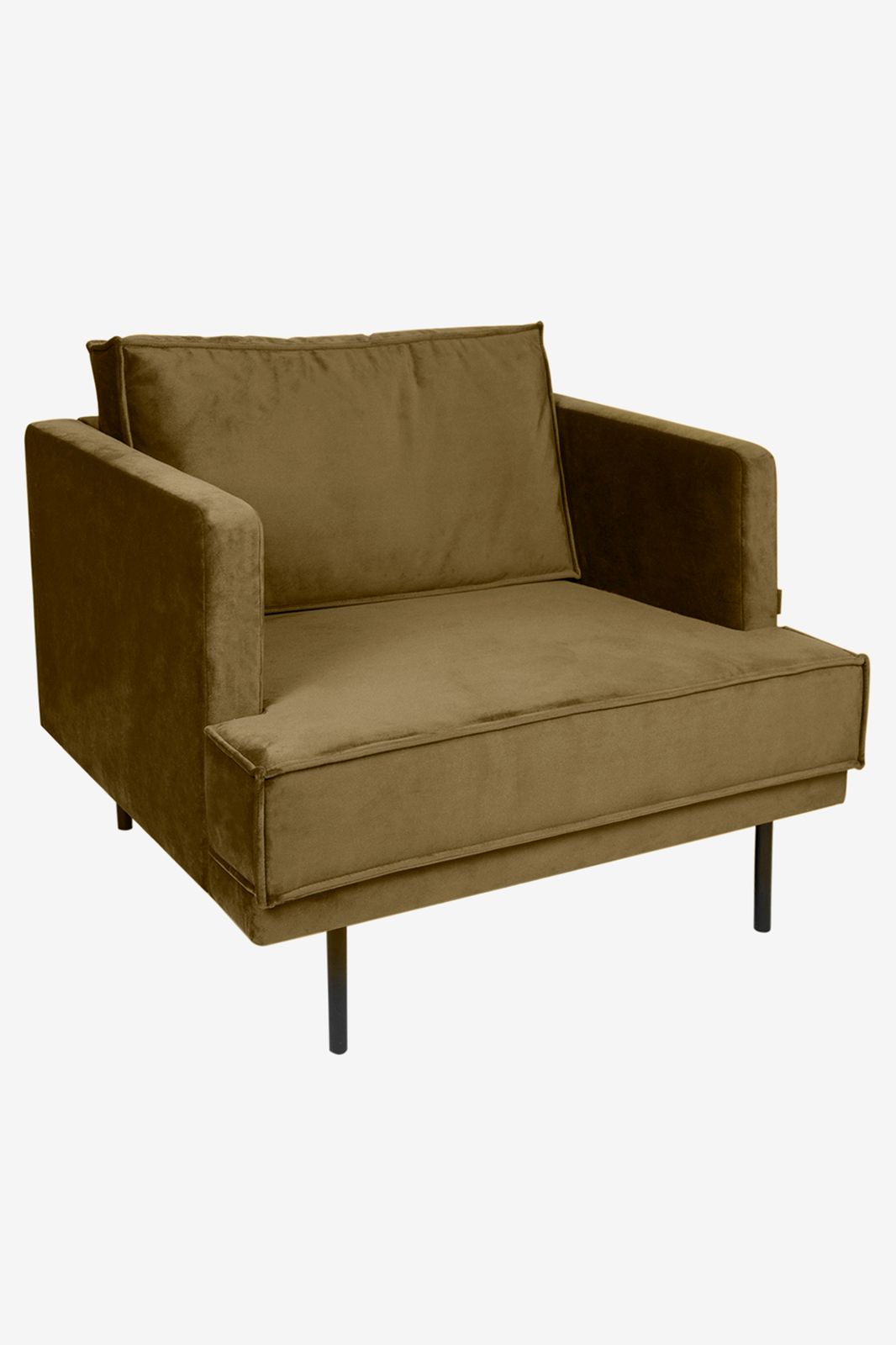 The Duchess velvet loveseat Juke brons