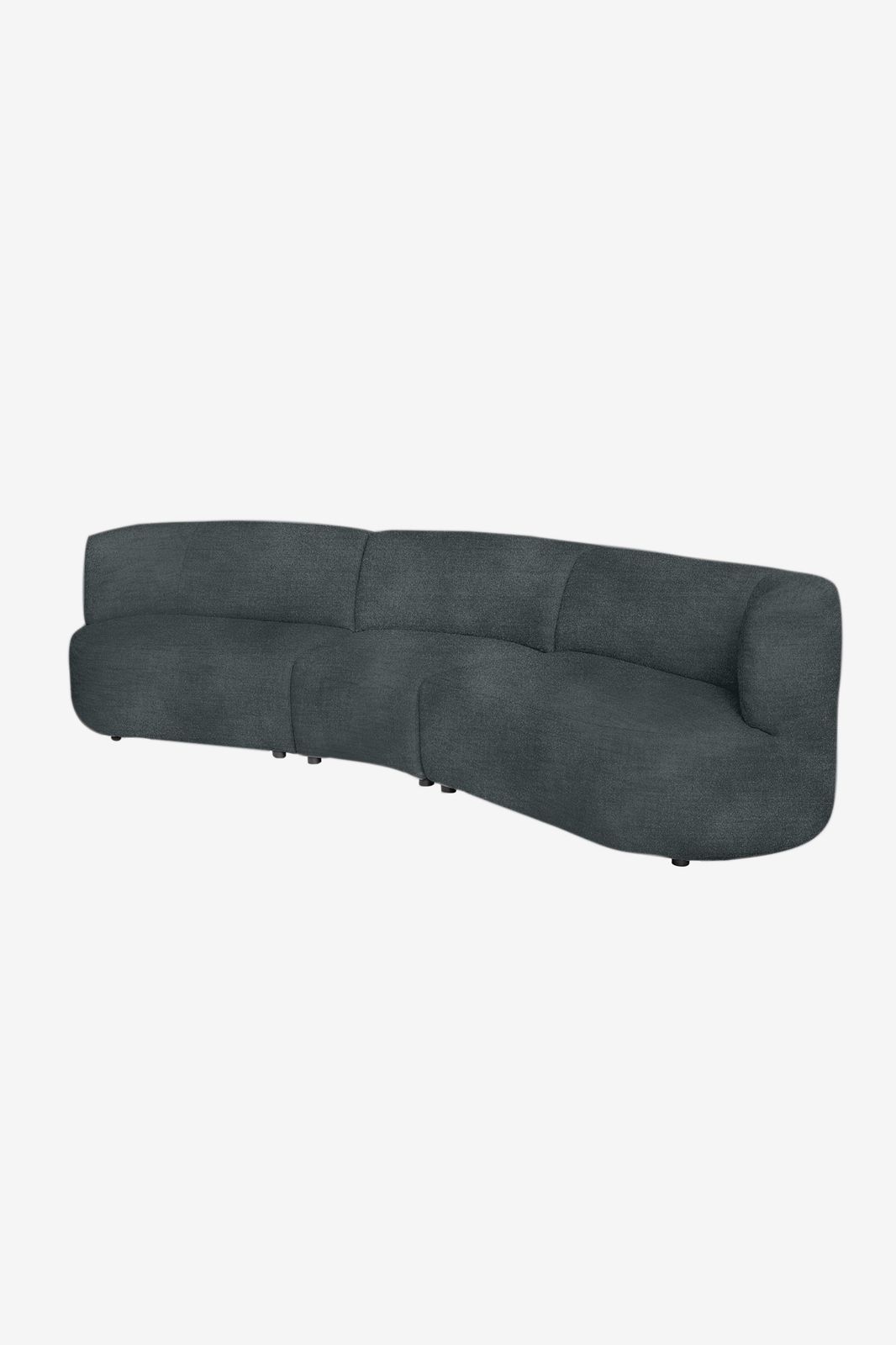 Empress velvet 3.5-zits bank Juke antraciet