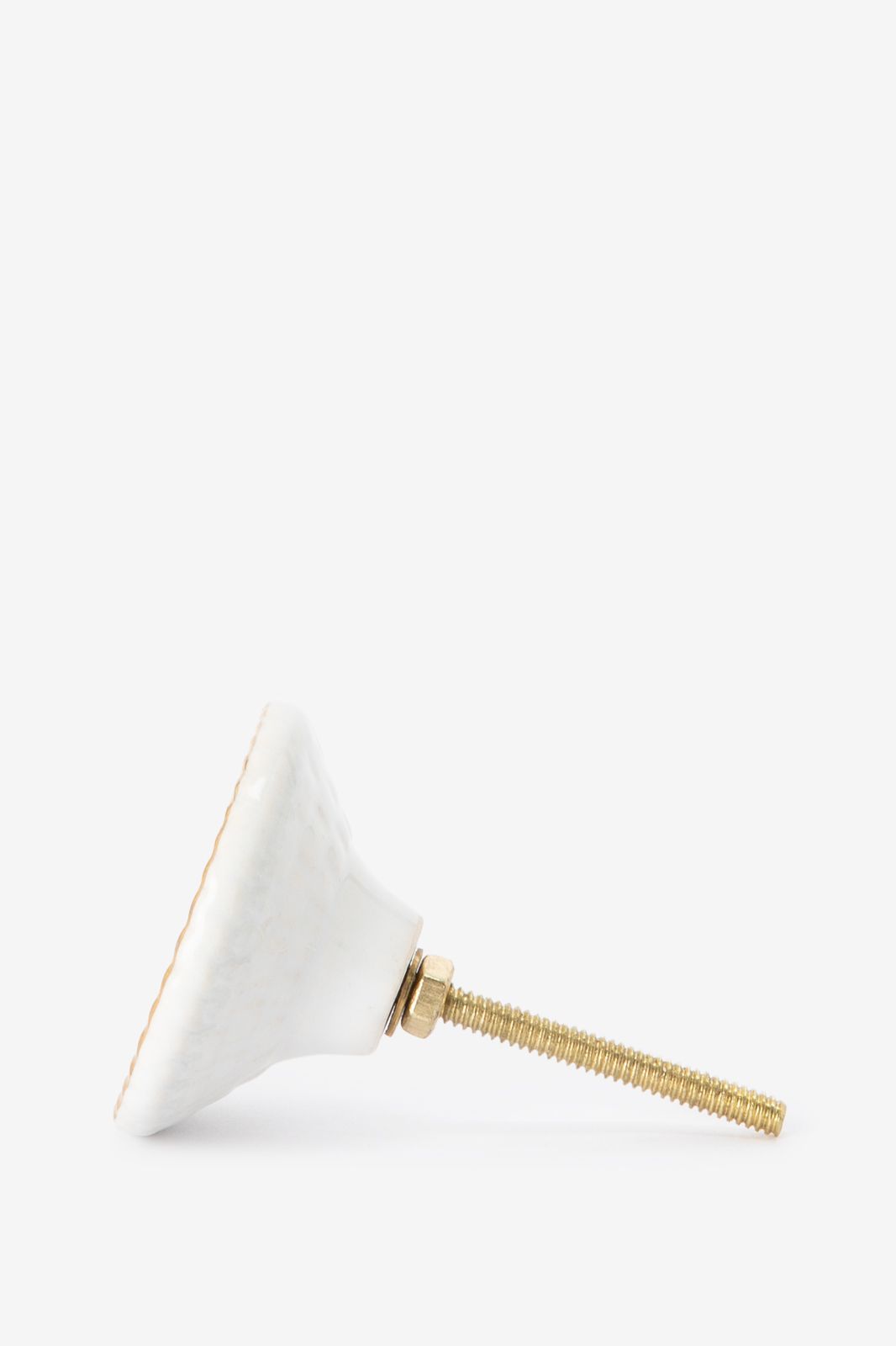 Groene deurknop met gouden details