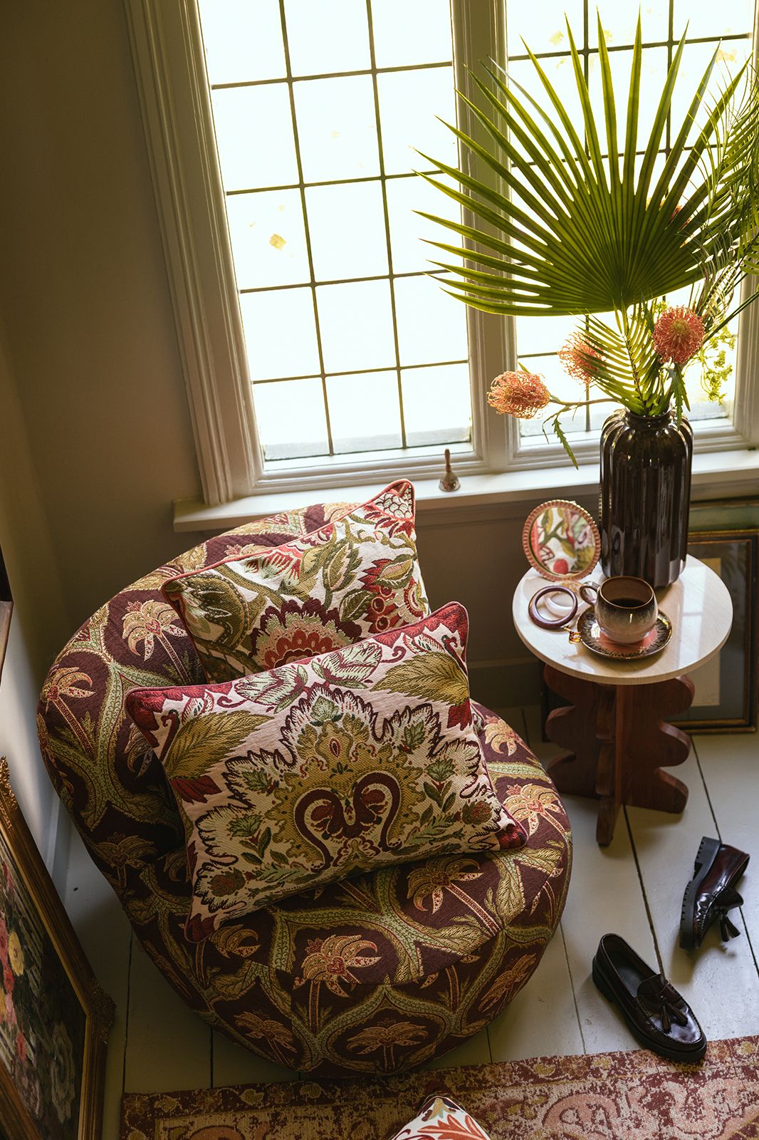 Multicolour kussen met print