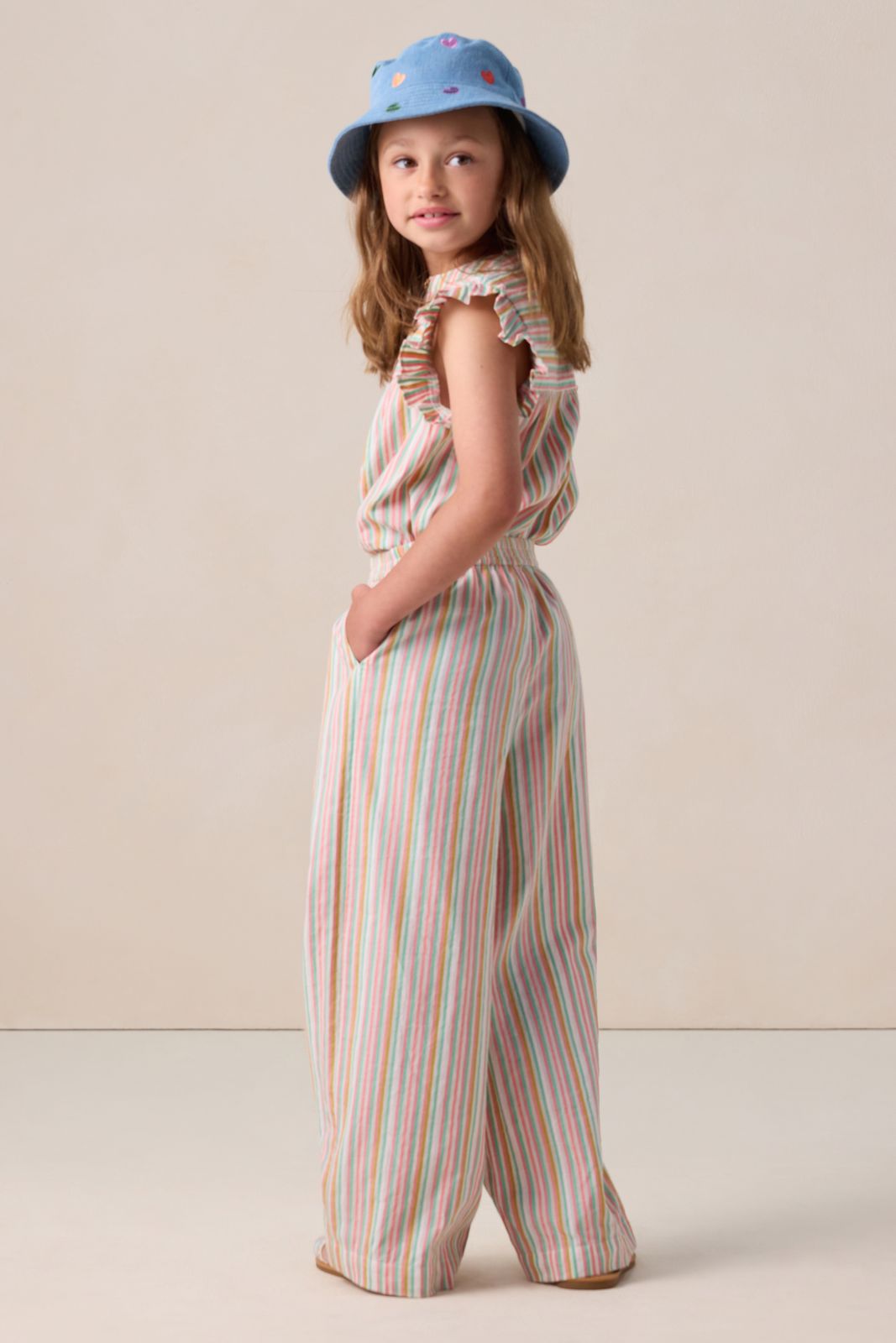 Multicolour broek met strepen