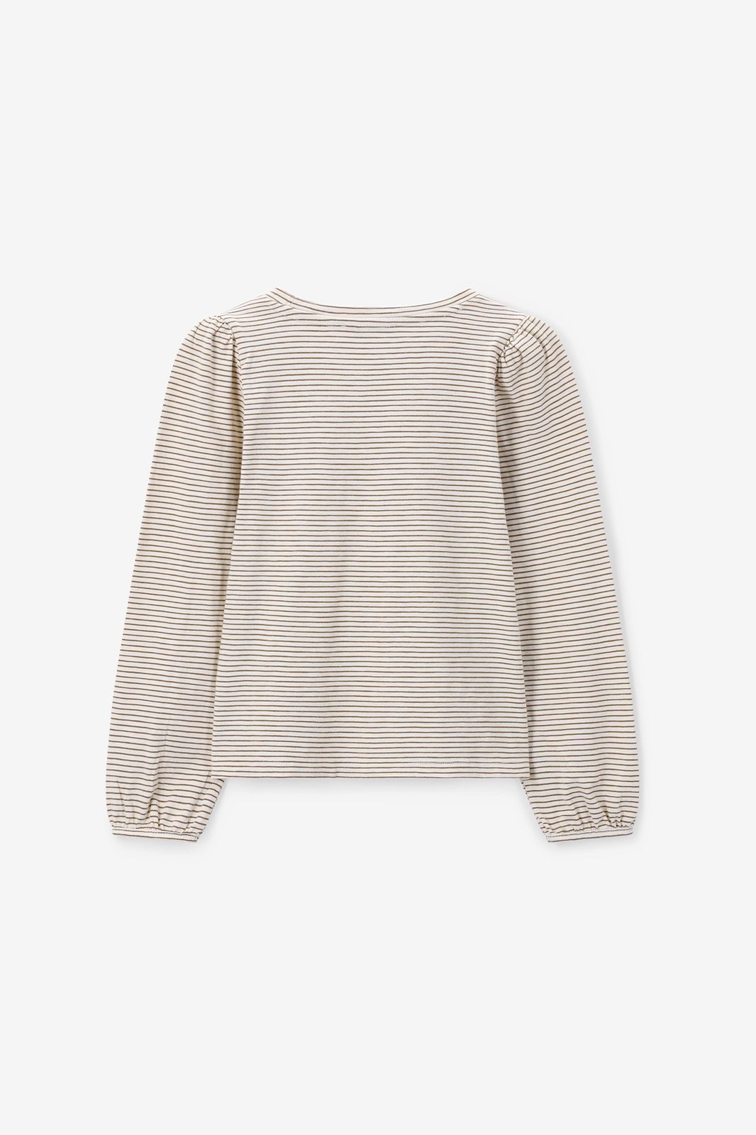 Donkergroene gestreepte longsleeve