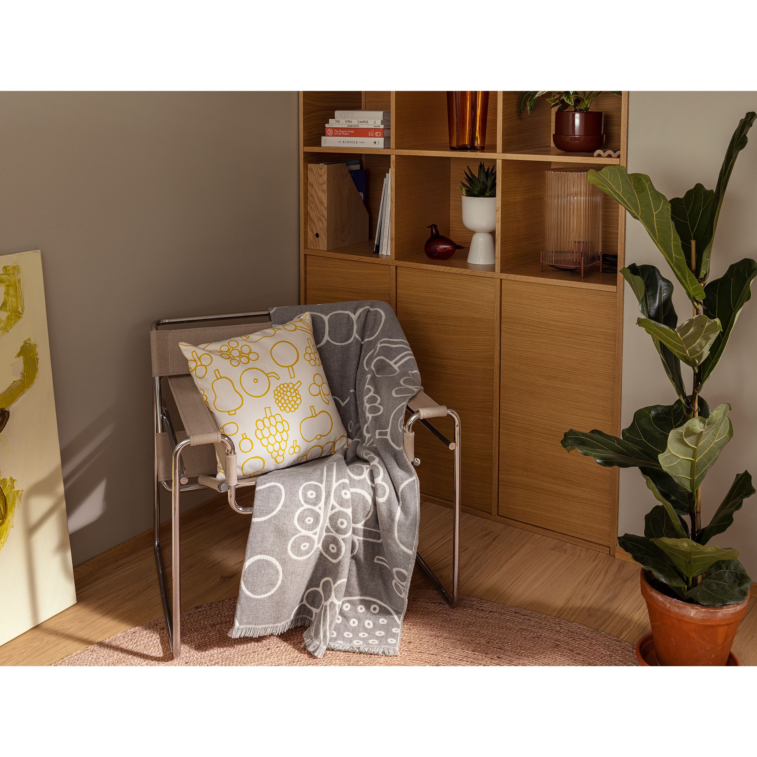 Oiva Toikka Collection cushion cover 47x47cm Frutta yellow