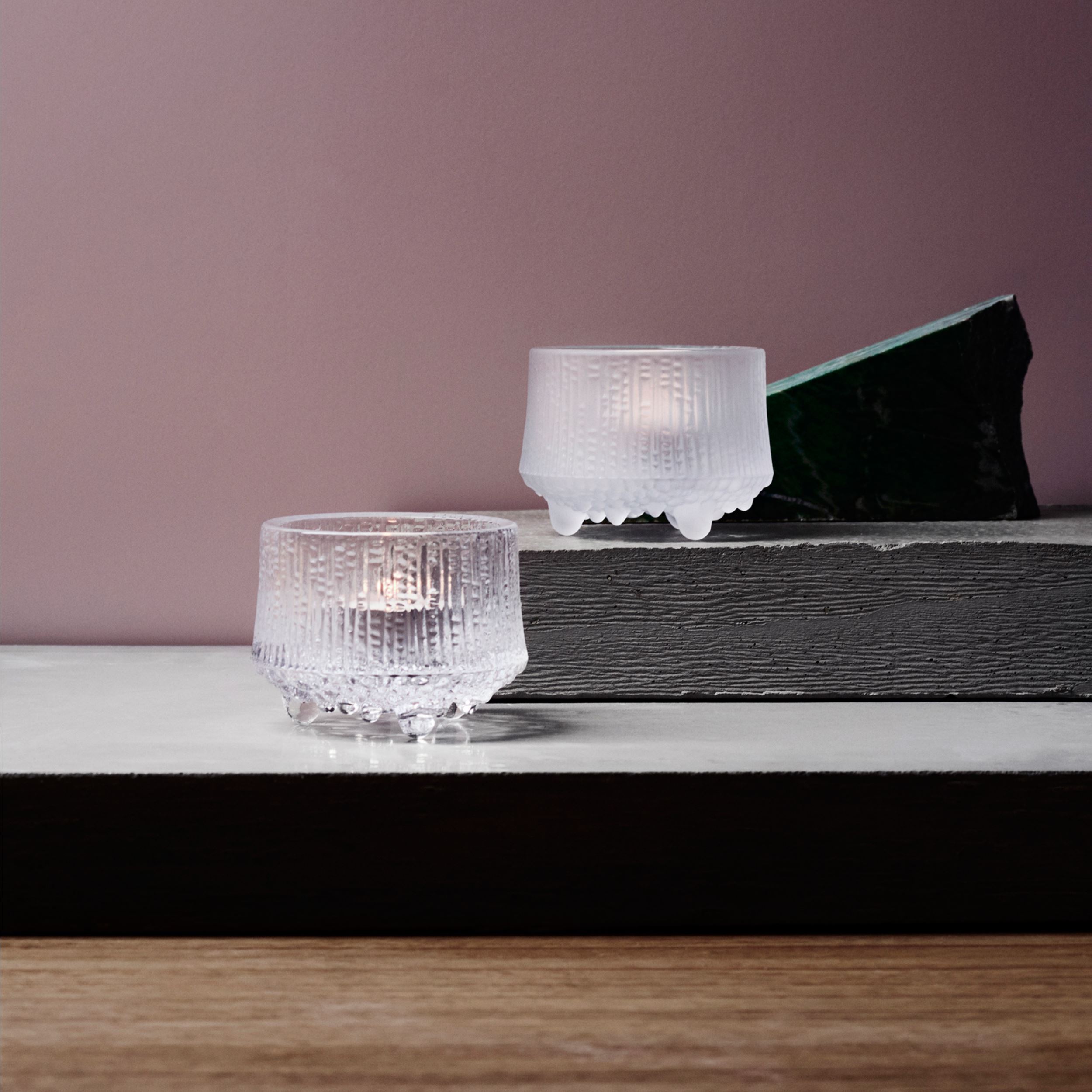 Ultima Thule tealight candleholder 65mm clear