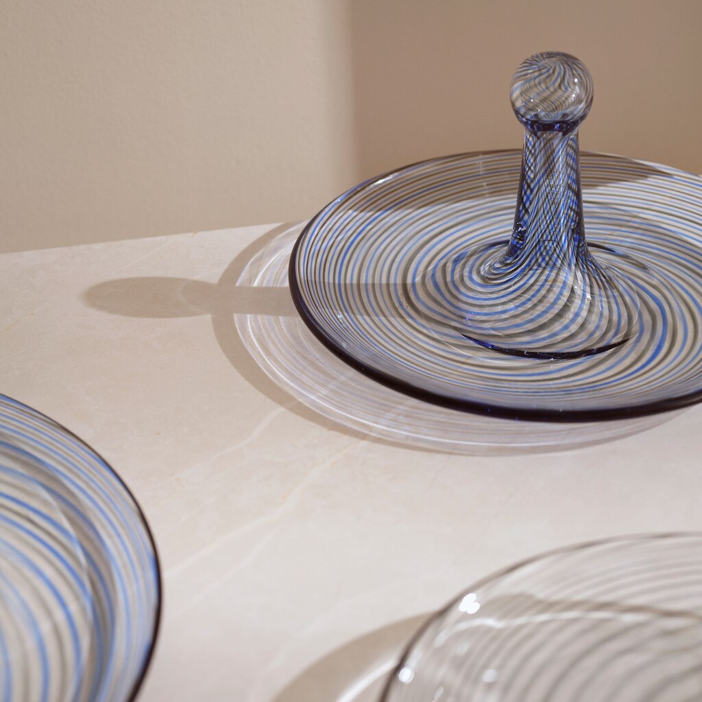 Filigraani art bowl 220mm clear/blue