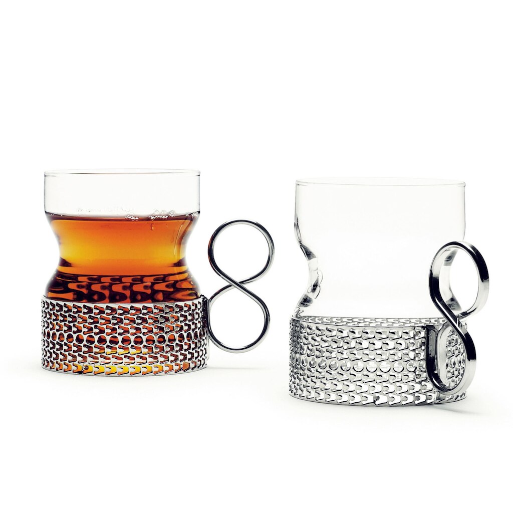 Tsaikka glass 23cl with holder 2pcs