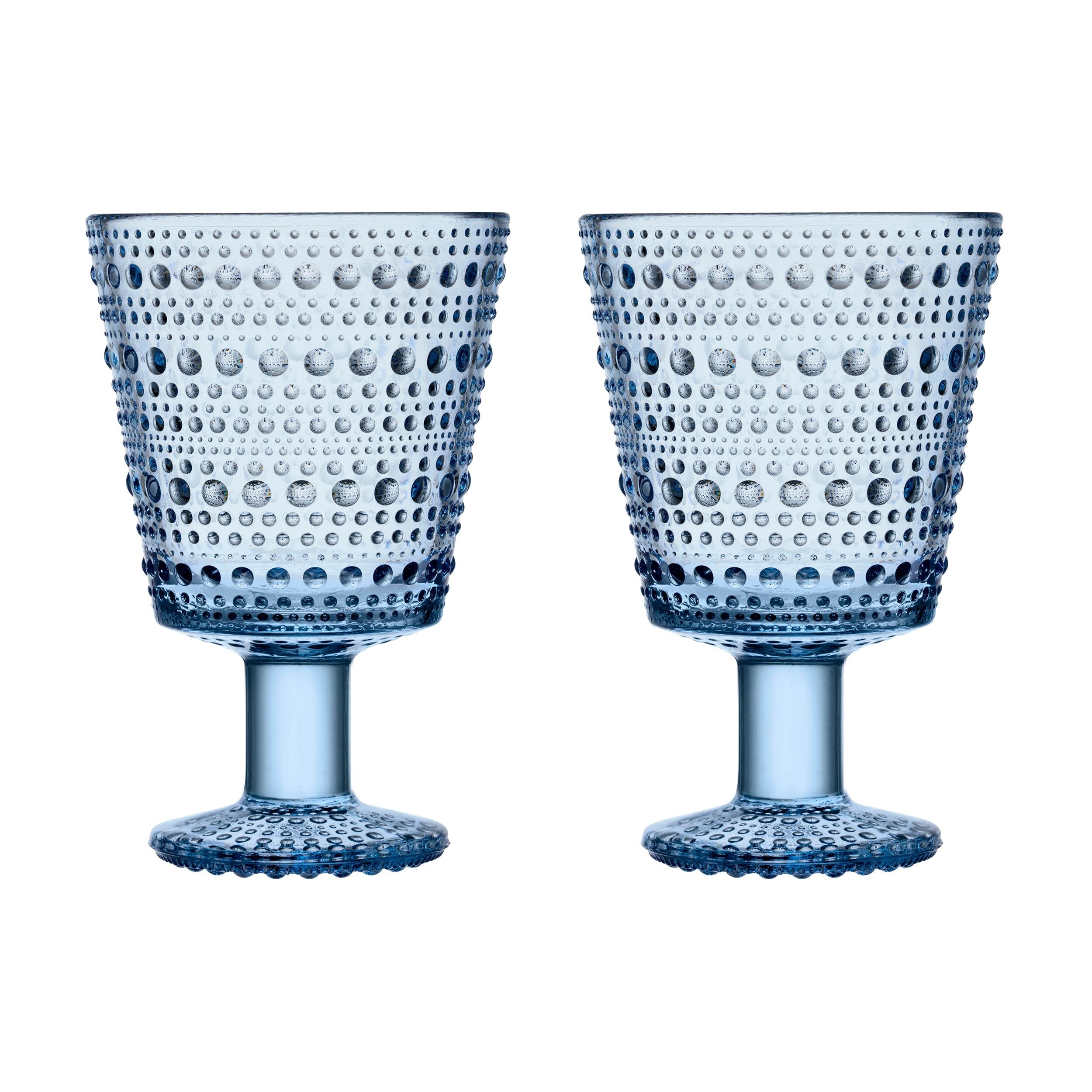 Kastehelmi glass 26cl aqua 2pcs