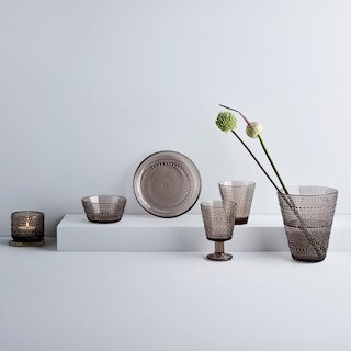Kastehelmi vase 154mm linen