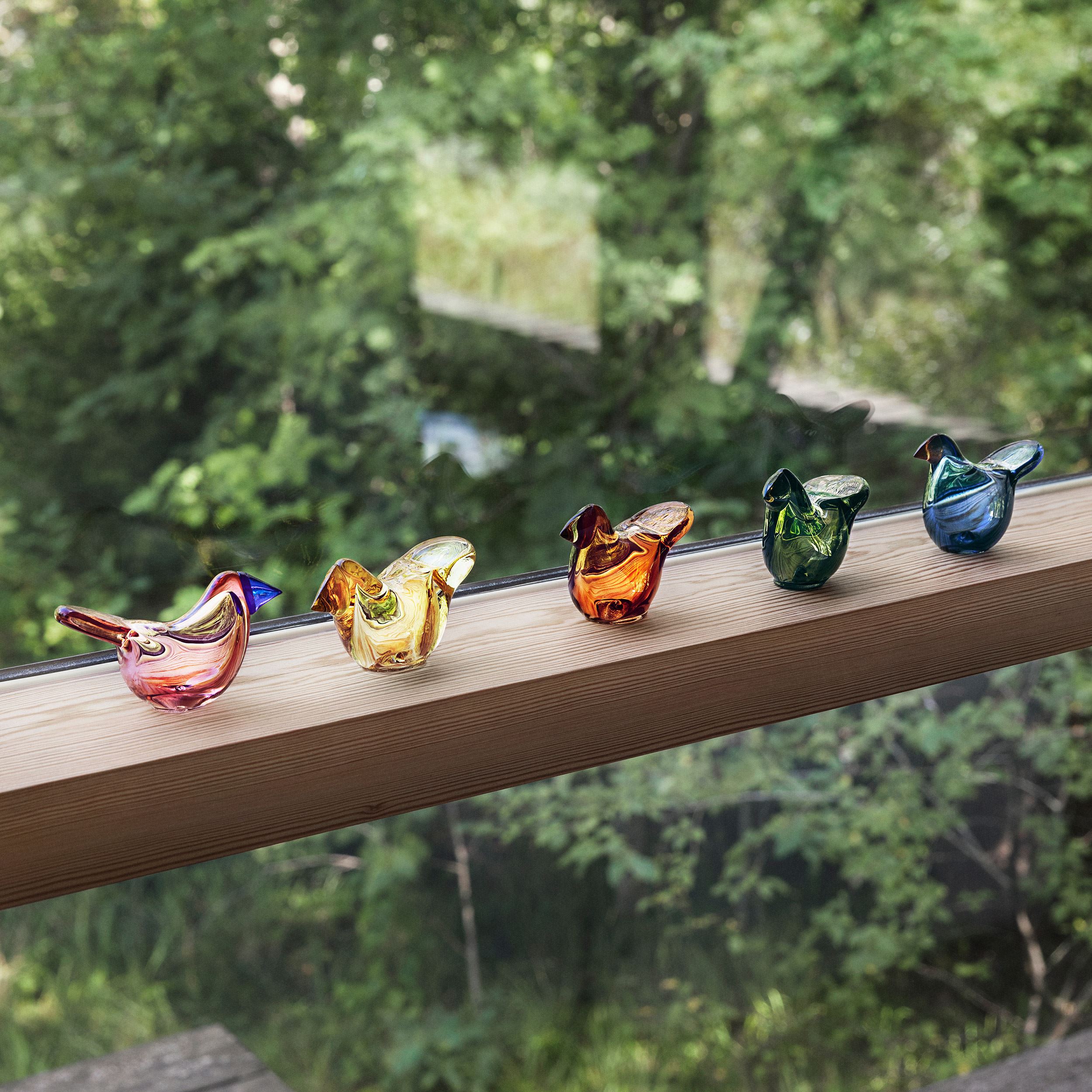 Birds by Toikka Flycatcher 95x60mm lemon-copper