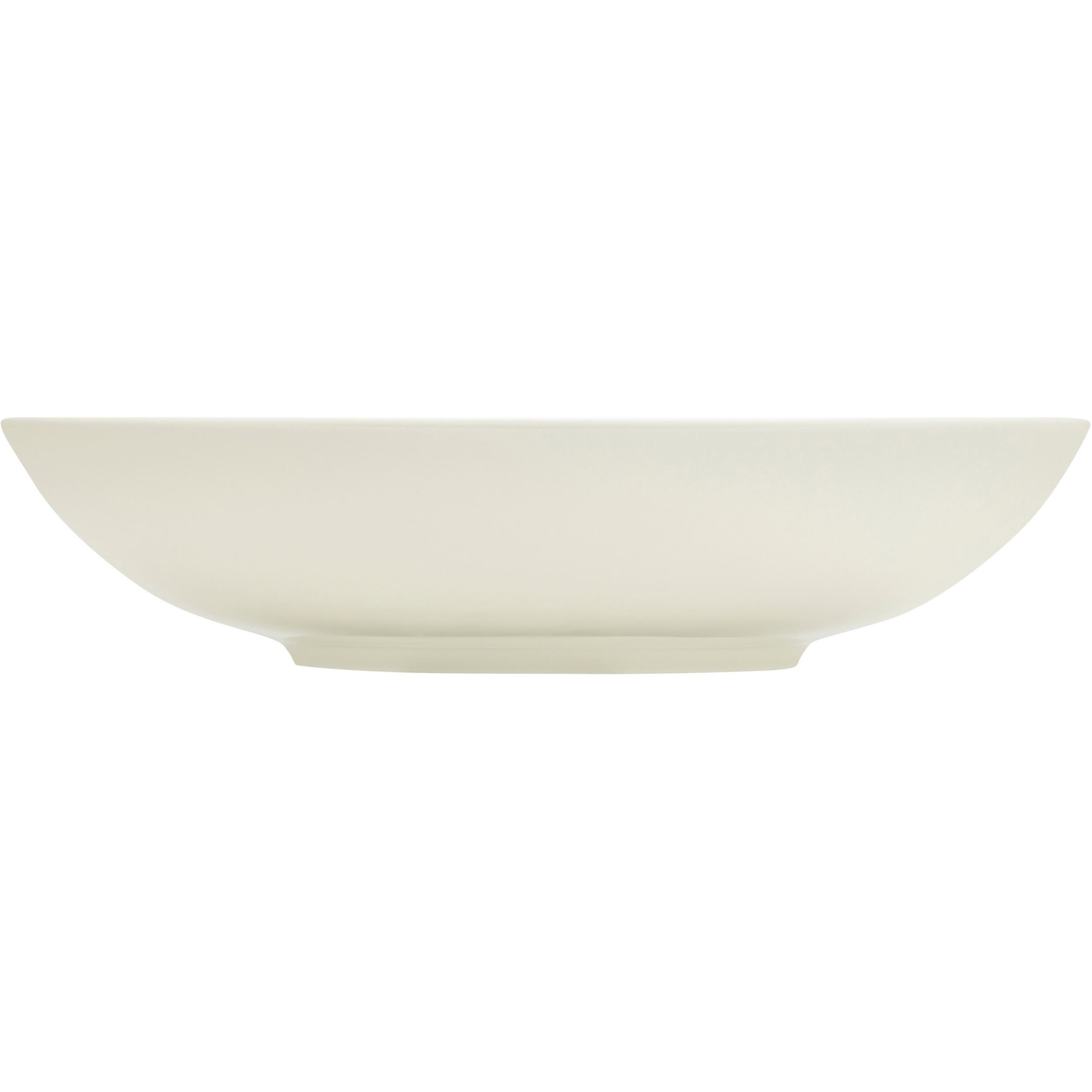 Taika plate deep 20cm deco white
