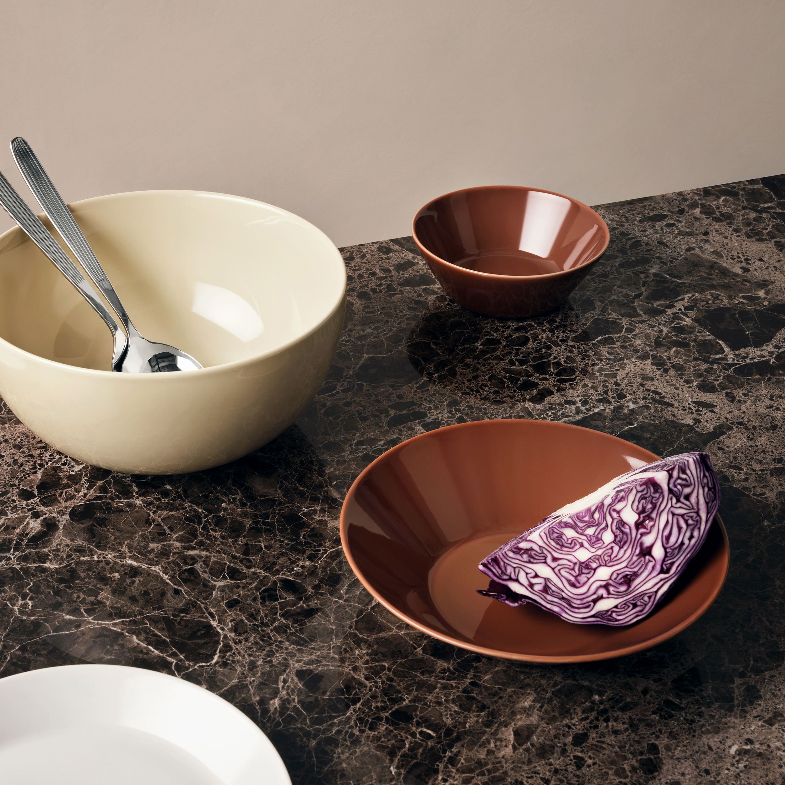 Teema plate deep 21cm vintage brown