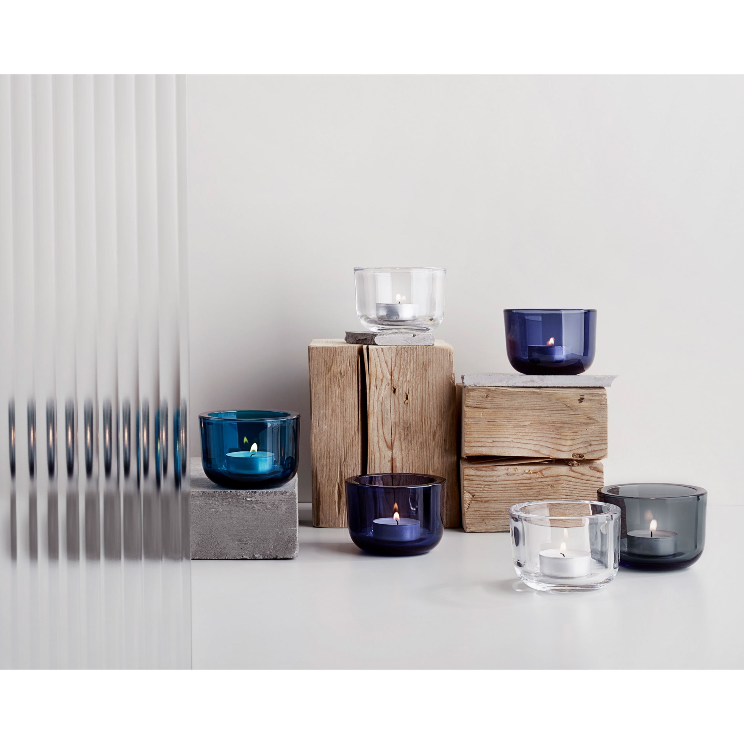 Valkea tealight candleholder 60mm grey