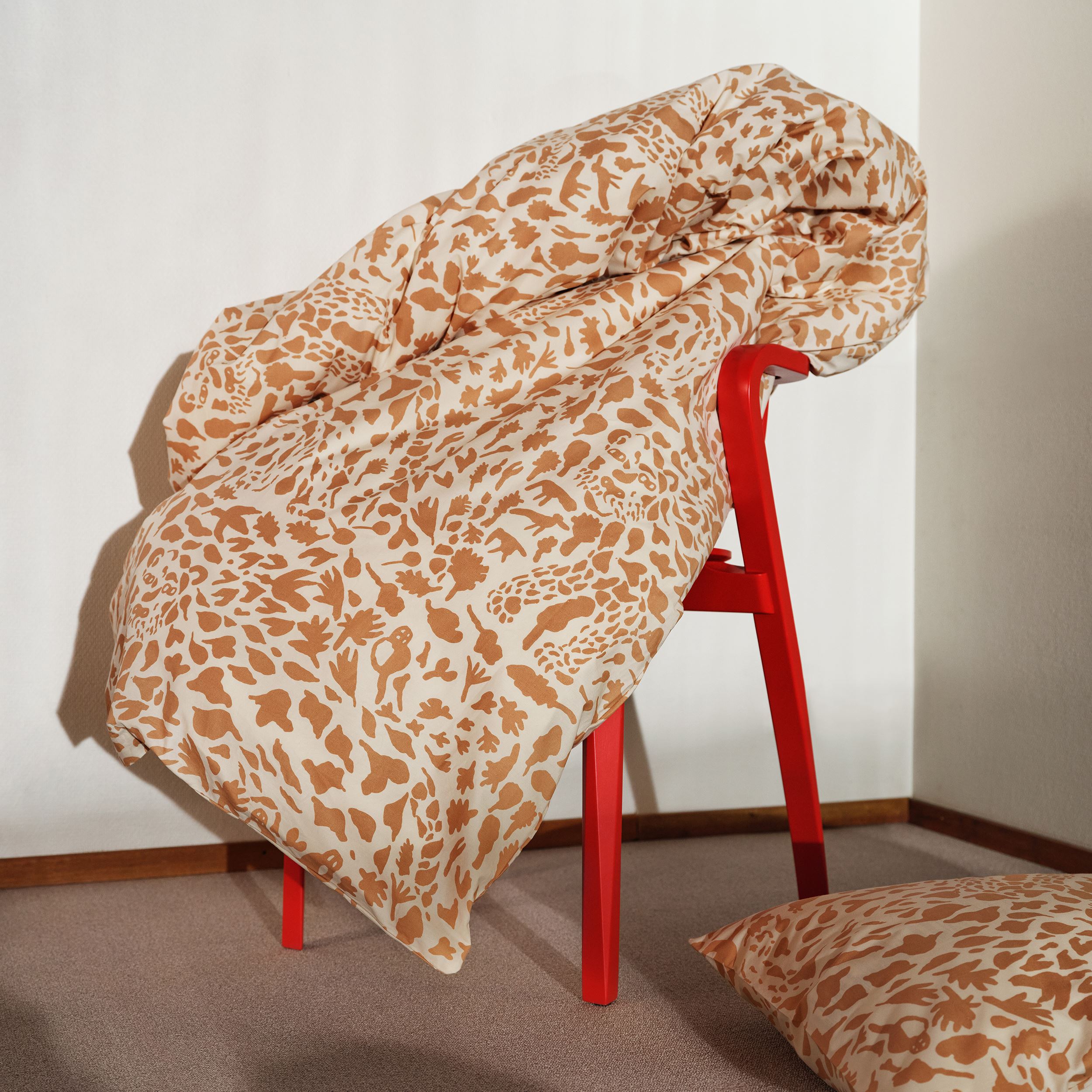 Oiva Toikka Collection duvet cover set  150x210cm cheetah brown