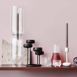 Lantern candleholder 600mm clear