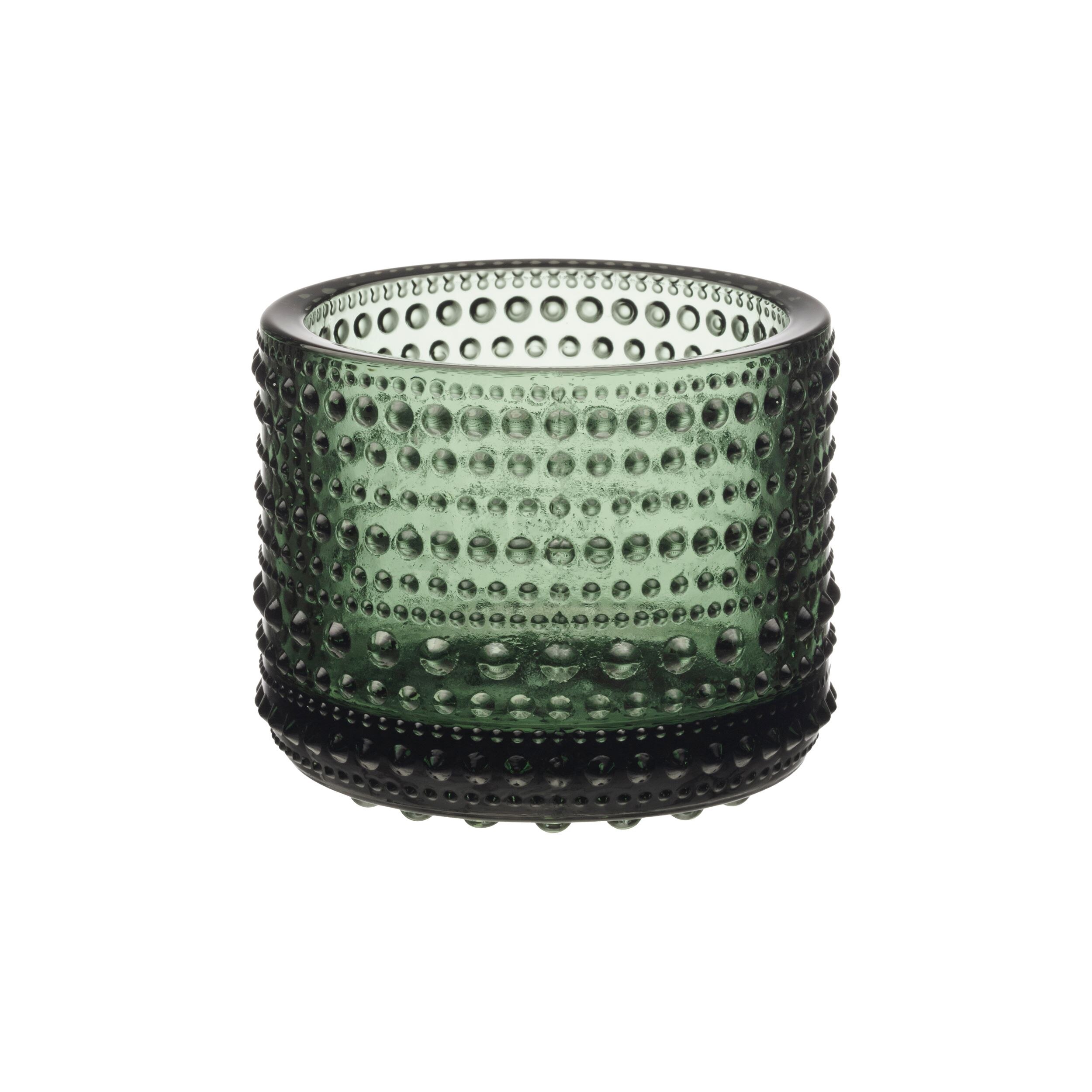 Kastehelmi tealight candleholder 64mm pine green