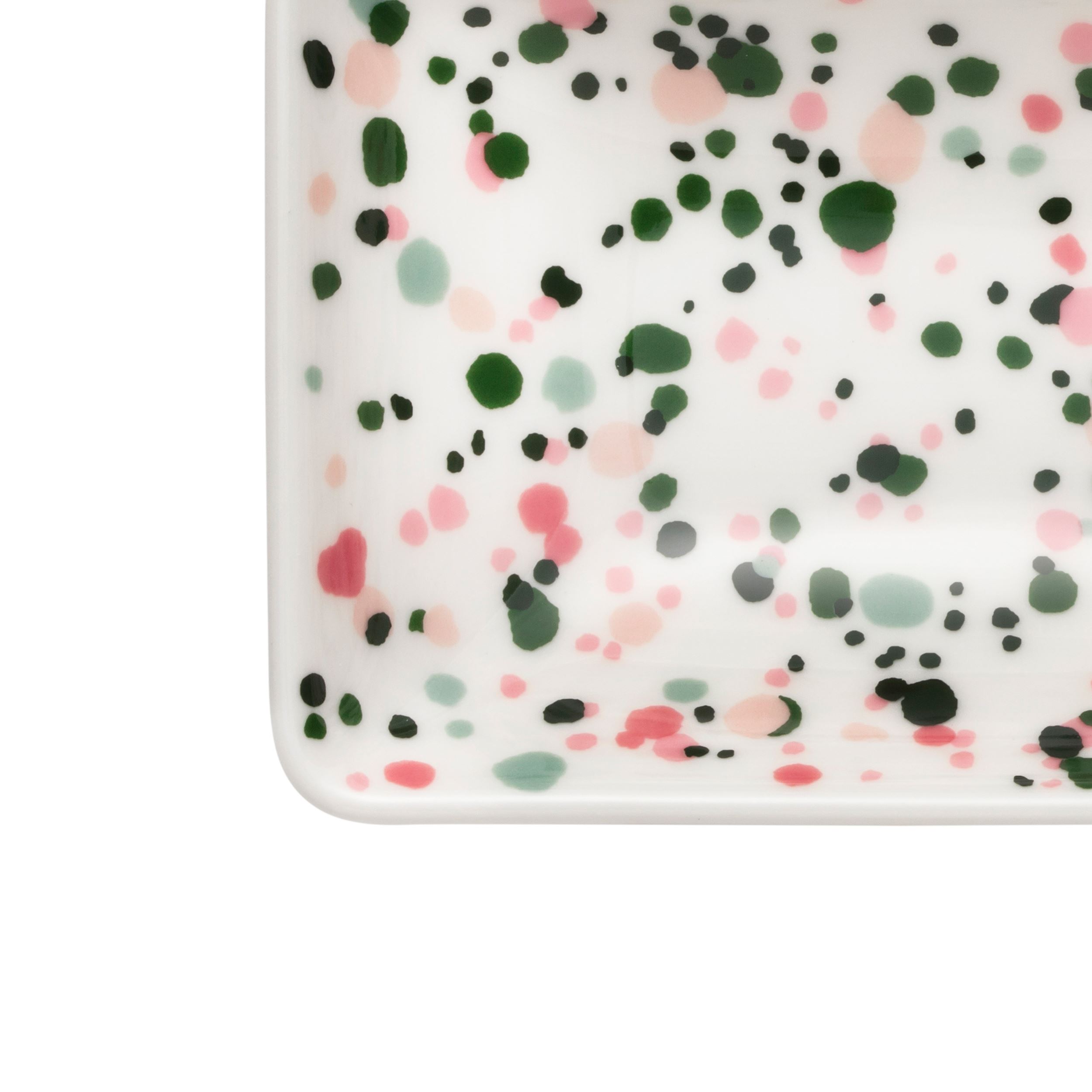 Oiva Toikka Collection A7 plate 7x10cm Helle pink-green