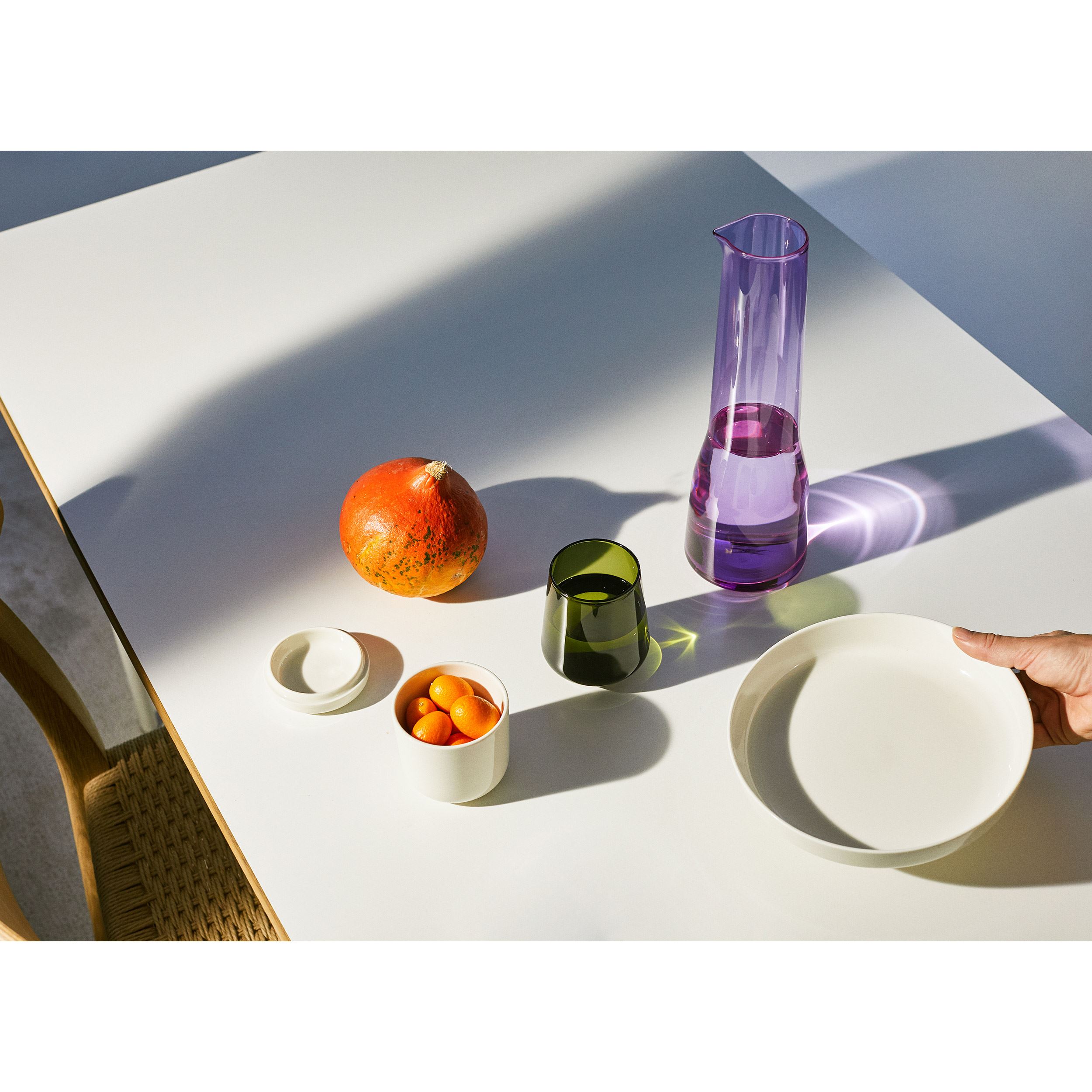 Essence jar 0,26L with lid white